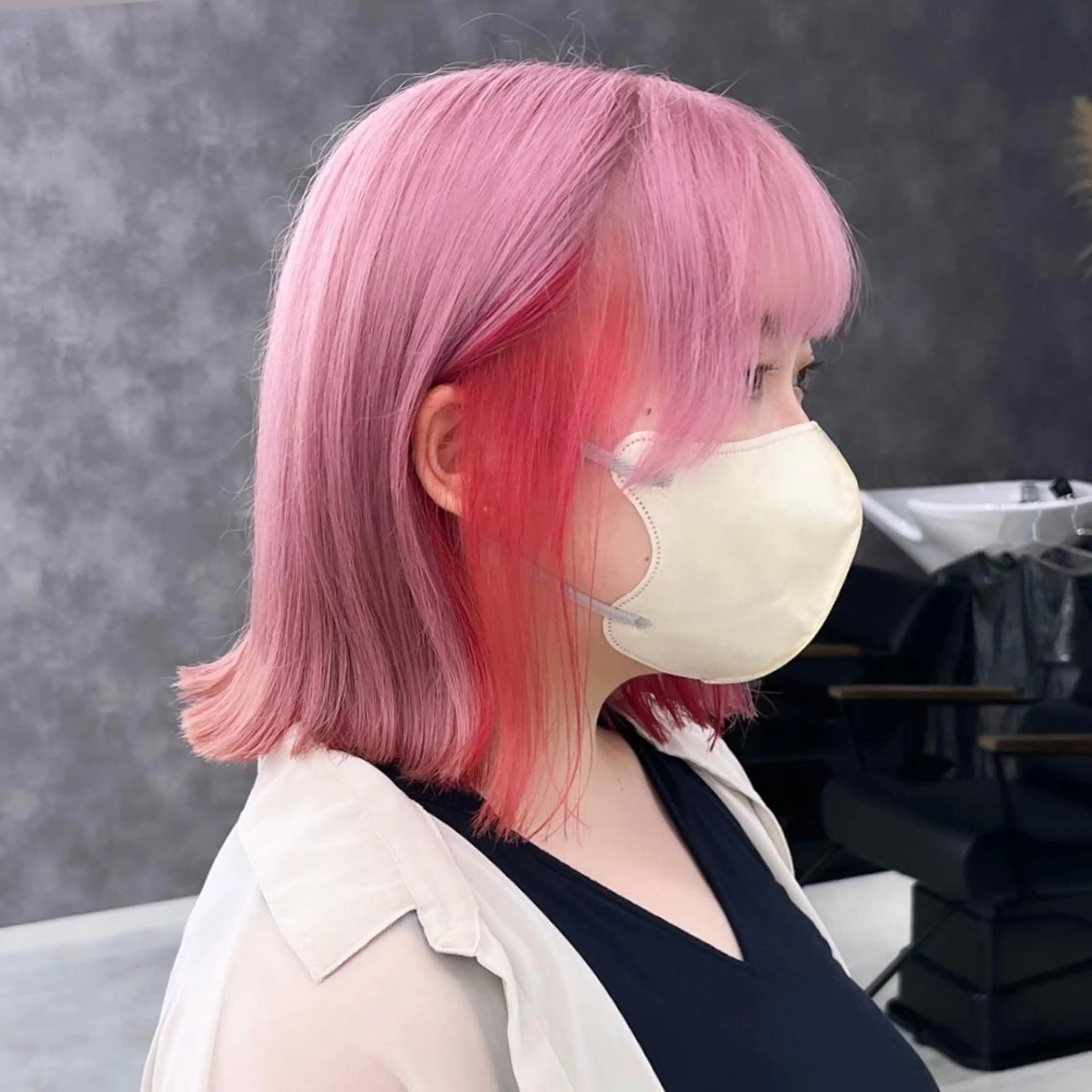 ミディアム カラー パーマ ヘアアレンジ メンズ キッズ ネイル マツエク・マツパ アイブロウ メンズバレイヤージュ メンズブリーチ メンズハイライト メンズハイトーン メンズインナーカラー 🐺ウルフ×ハイトー ン🖤Yukinoのヘアスタイル