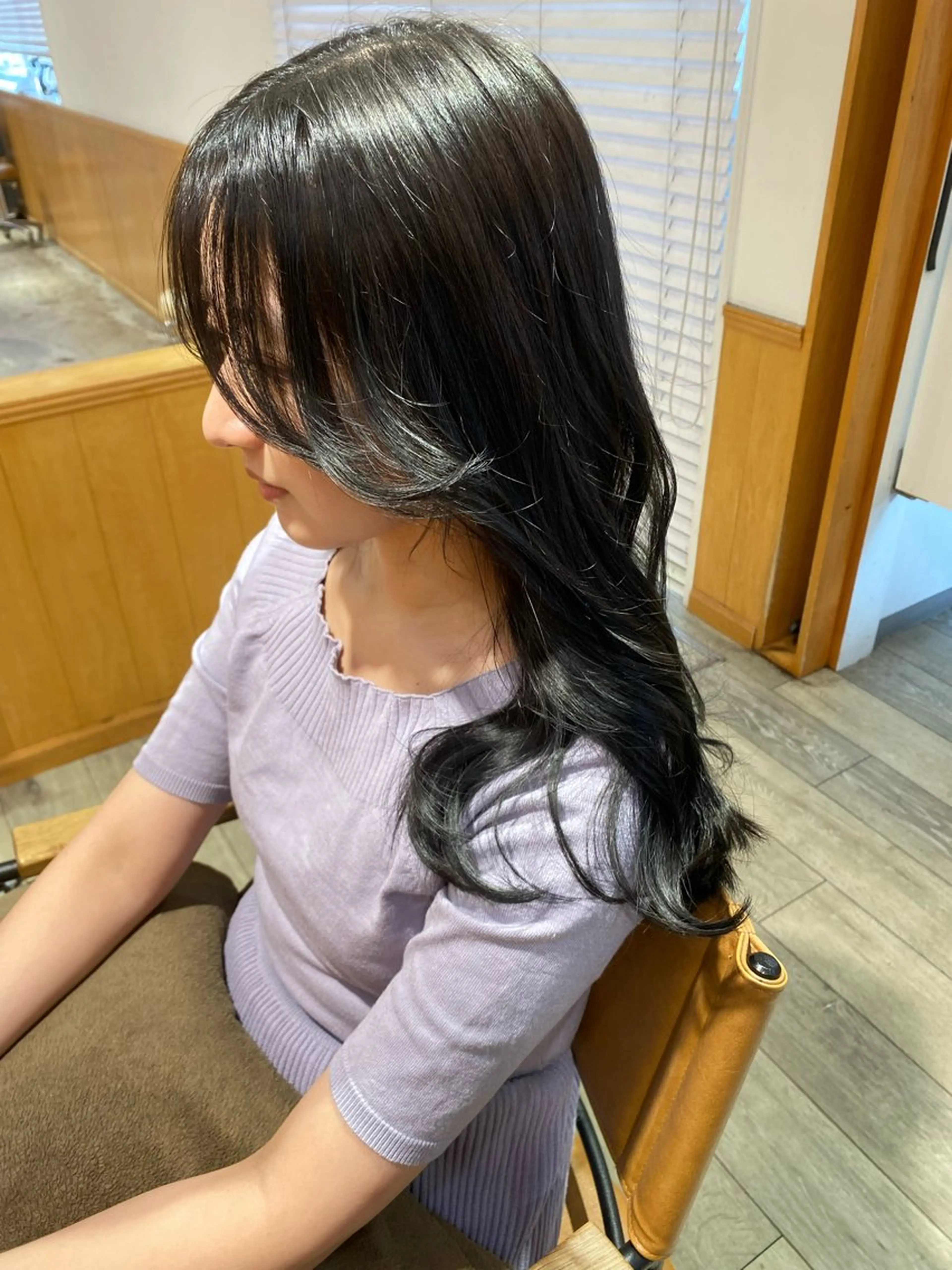 セミロング ヘアカラー トリートメント SALOWIN銀座PAYⅡ店所属・GINZARay2 風本朱里🐥のヘアスタイル