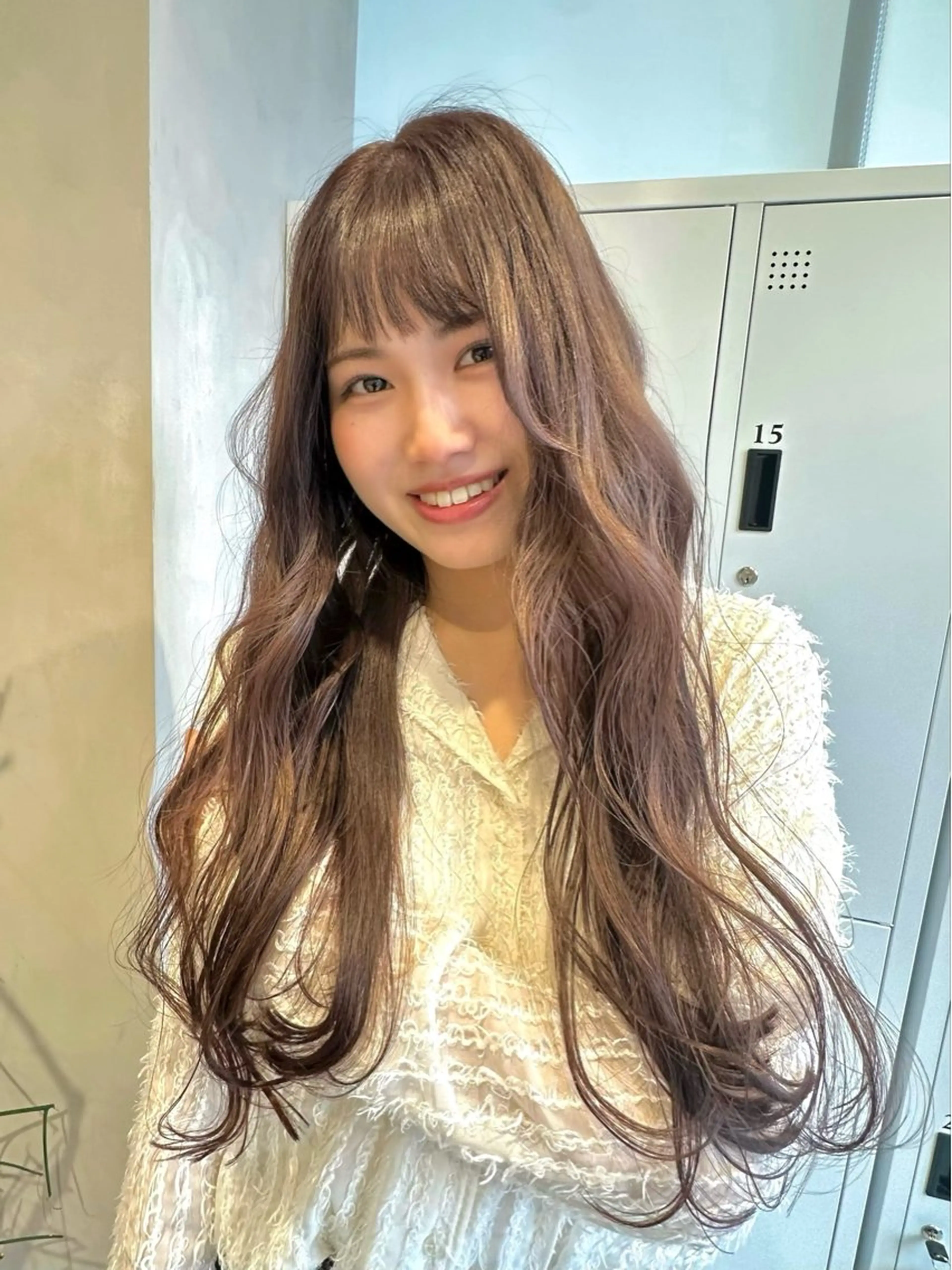 ロング カラー ベージュカラー ブリーチ ケアブリーチ 透明感カラー グレージュ 似合わせ小顔ショート /akane🐰♥️のヘアスタイル