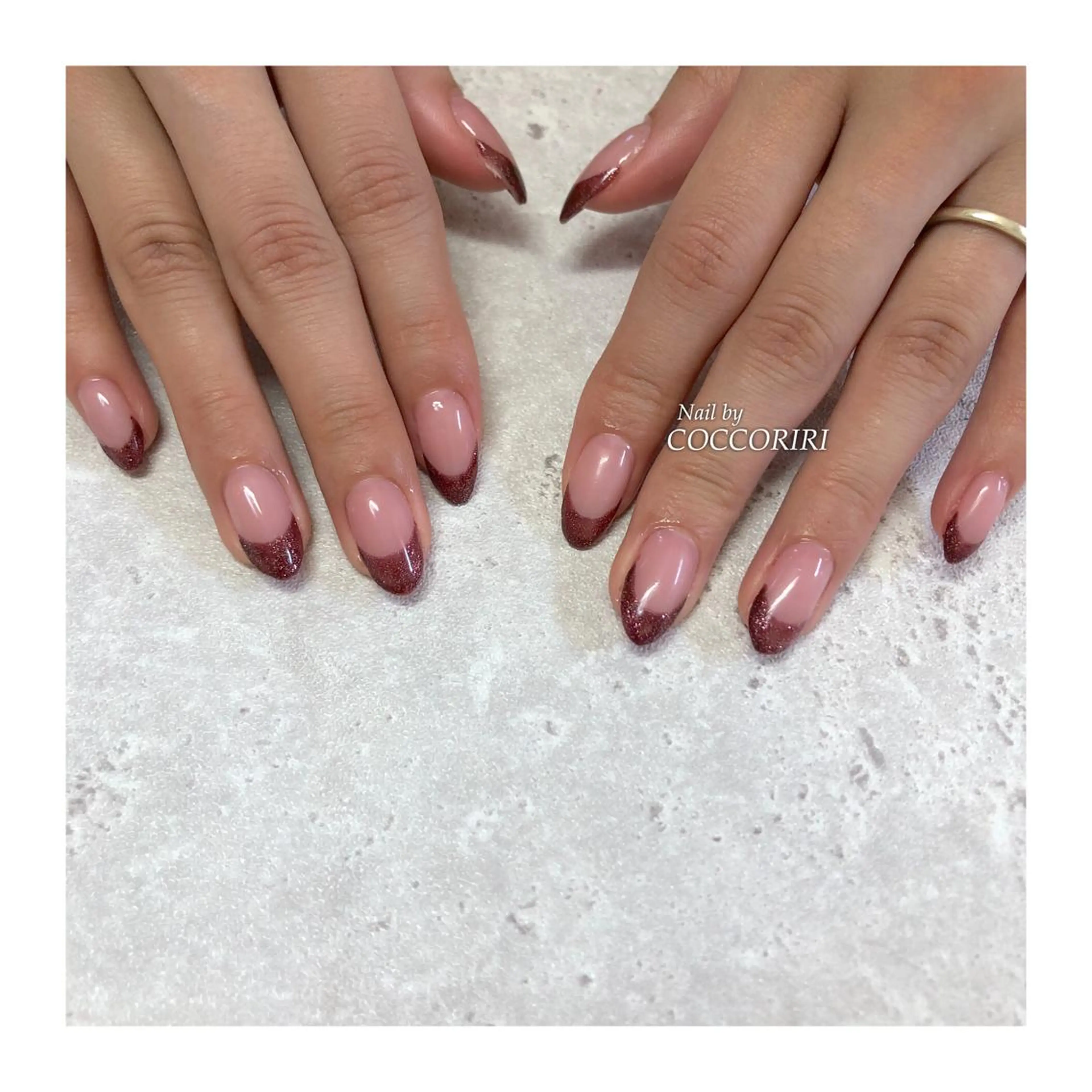 ネイル アートネイル グリーン 大理石ネイル(マーブル) ミラーネイル ニュアンスネイル ensowa✱laf NAILのネイルデザイン