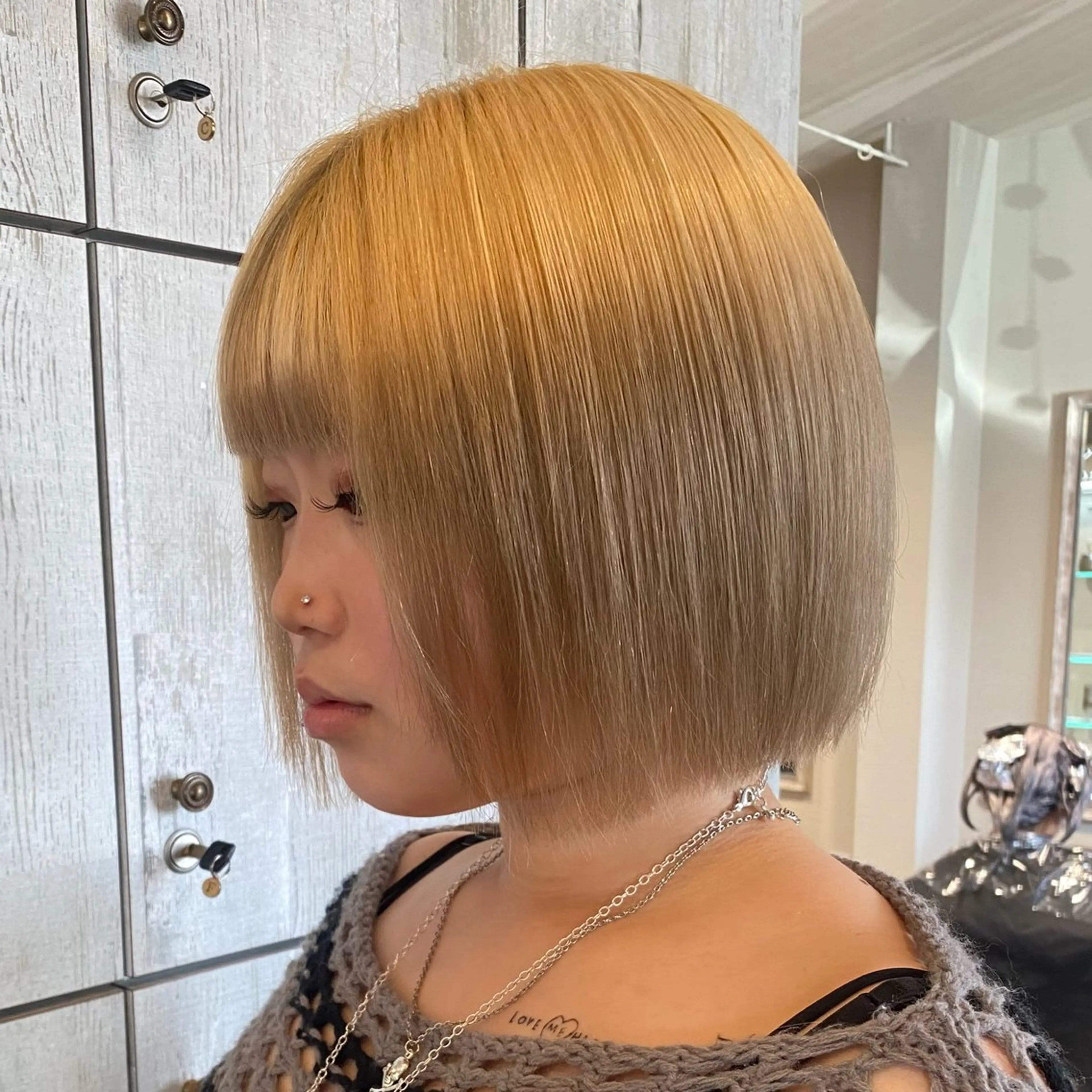 ショート カラー カラー/韓国レイヤー /ブリーチ/hinaのヘアスタイル