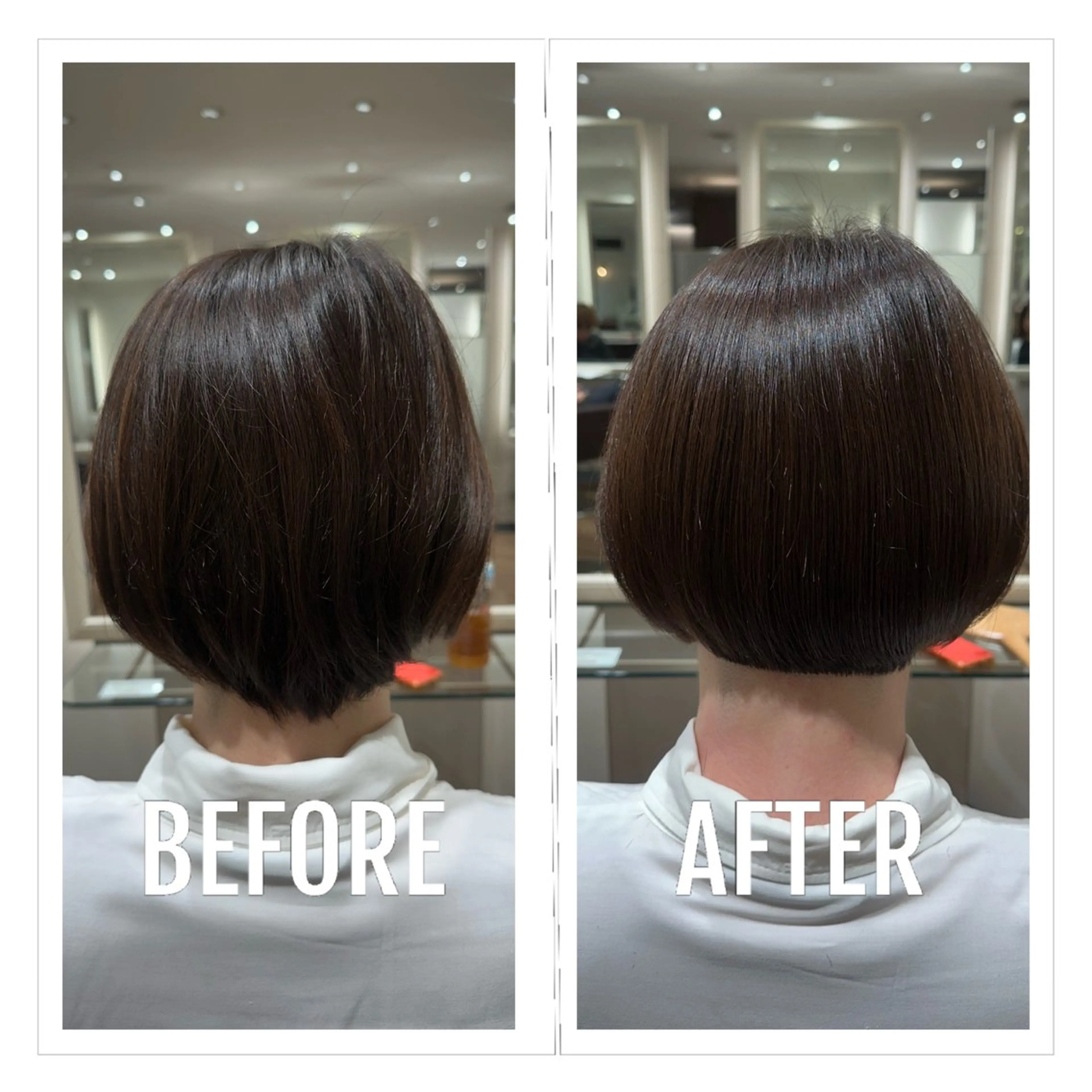 ミディアム ボブ カット ごとう さなのヘアスタイル