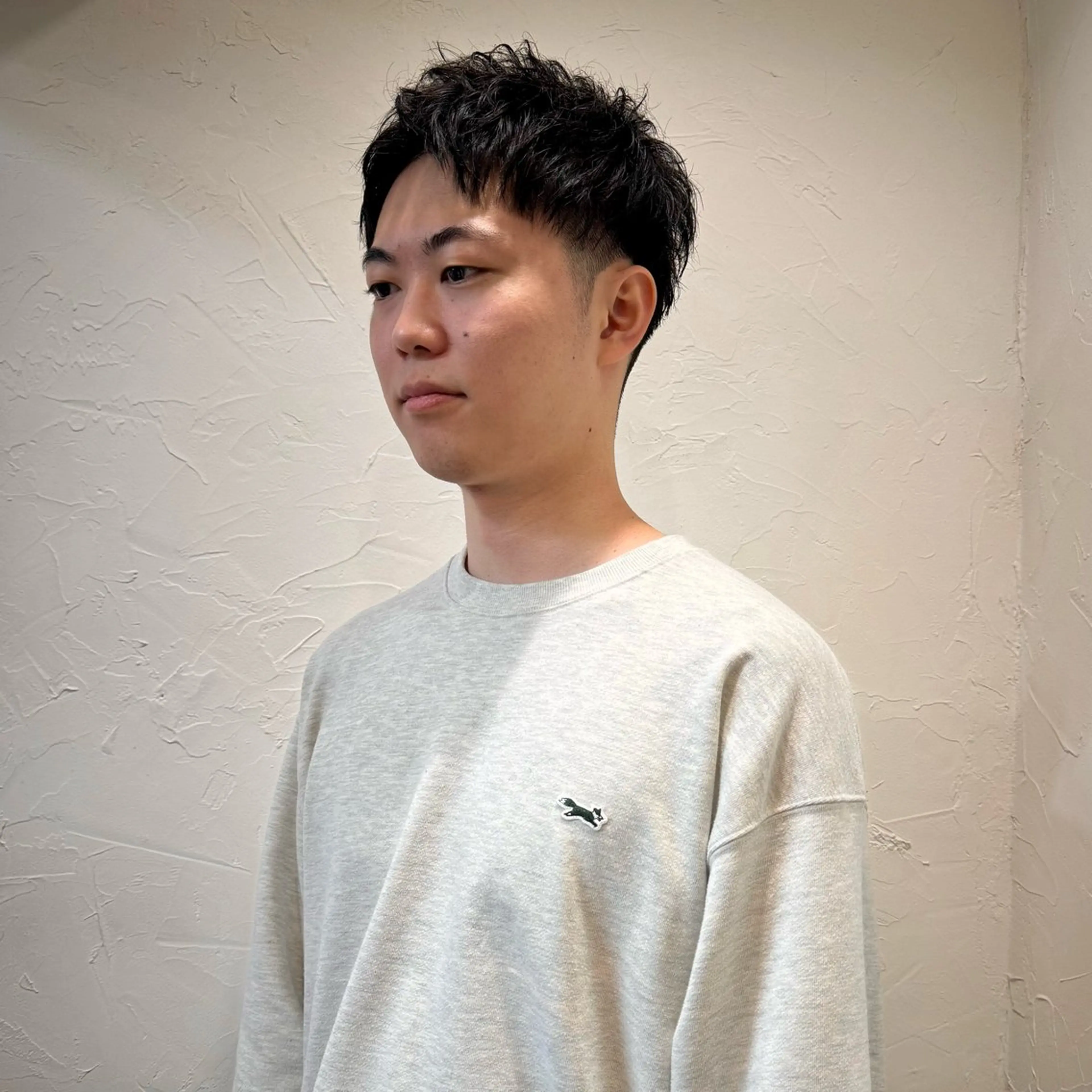 ショート メンズ アップバング メンズ就活ヘア メンズパーマ メンズショート スパイキーショート カット ヘアセット 【池袋/スパイキー ショート】ⓝⓘⓜⓤのヘアスタイル