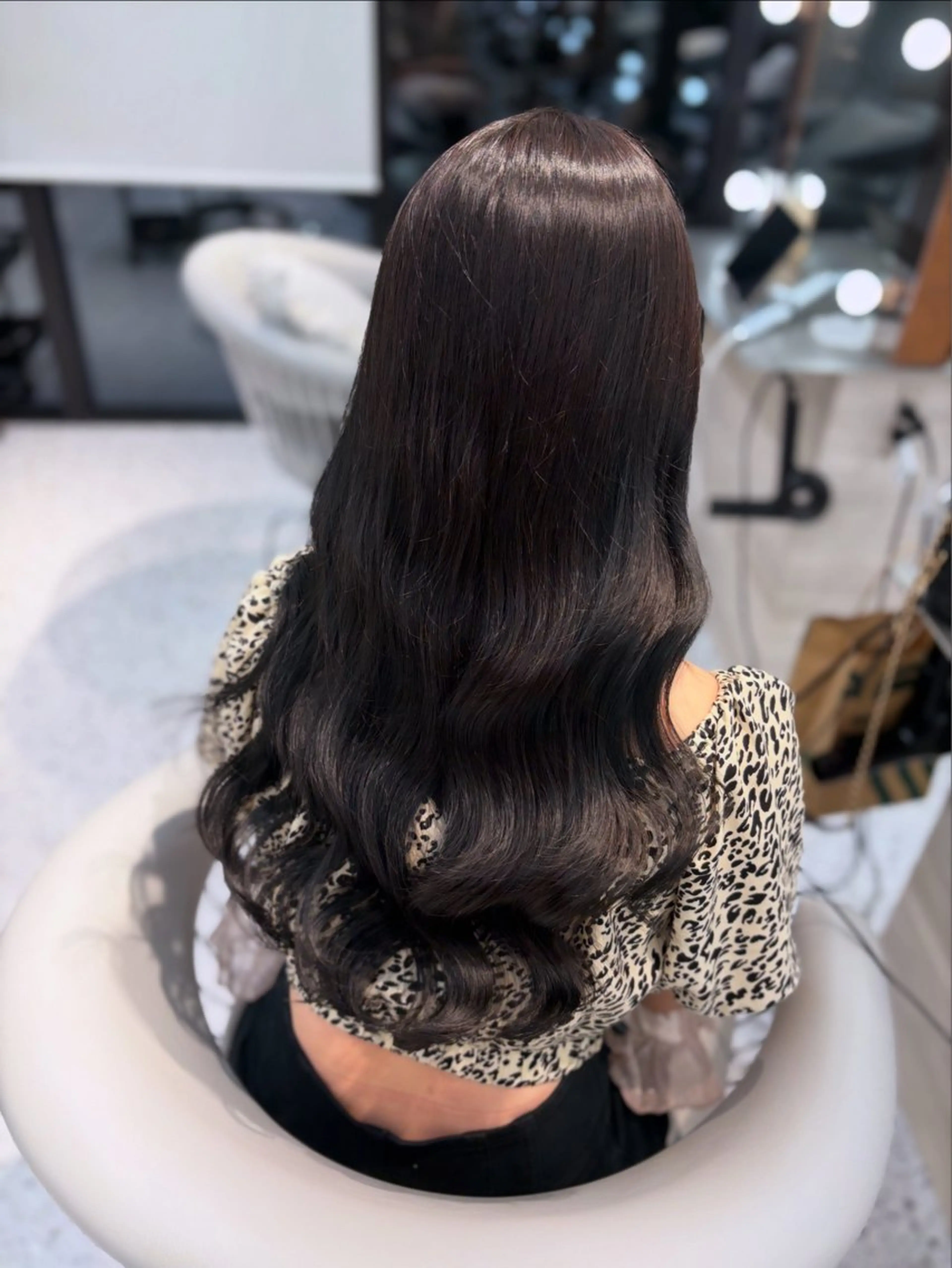 ロング カラー ヘアカラー トリートメント 髪質改善×韓国ヘアサロン Role 博多【ロール】所属・yui🎀ブリーチ なしWカラー／博多のヘアスタイル