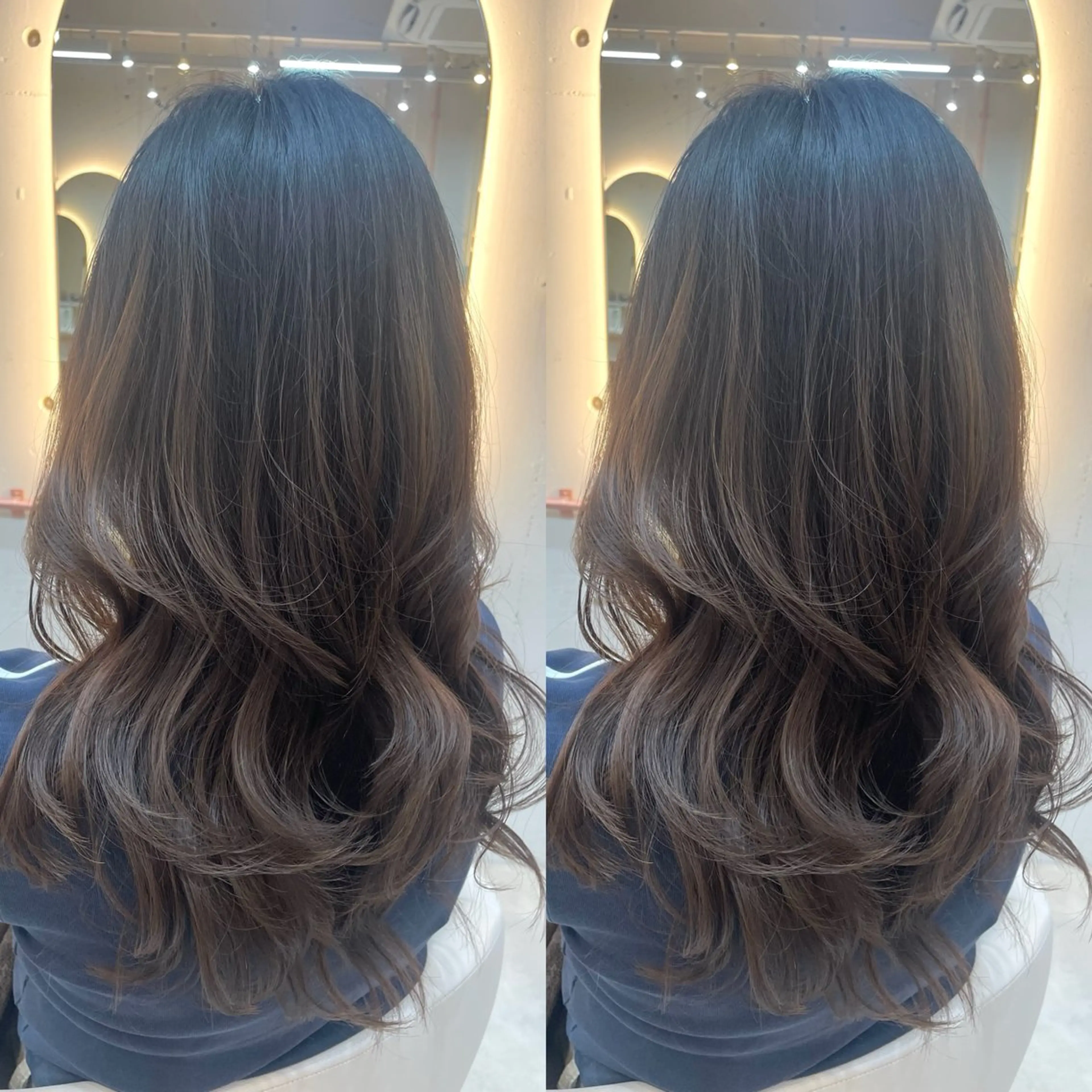 ロング カット ヘアセット ブリーチ無しダブル カラー🦕まどかのヘアスタイル