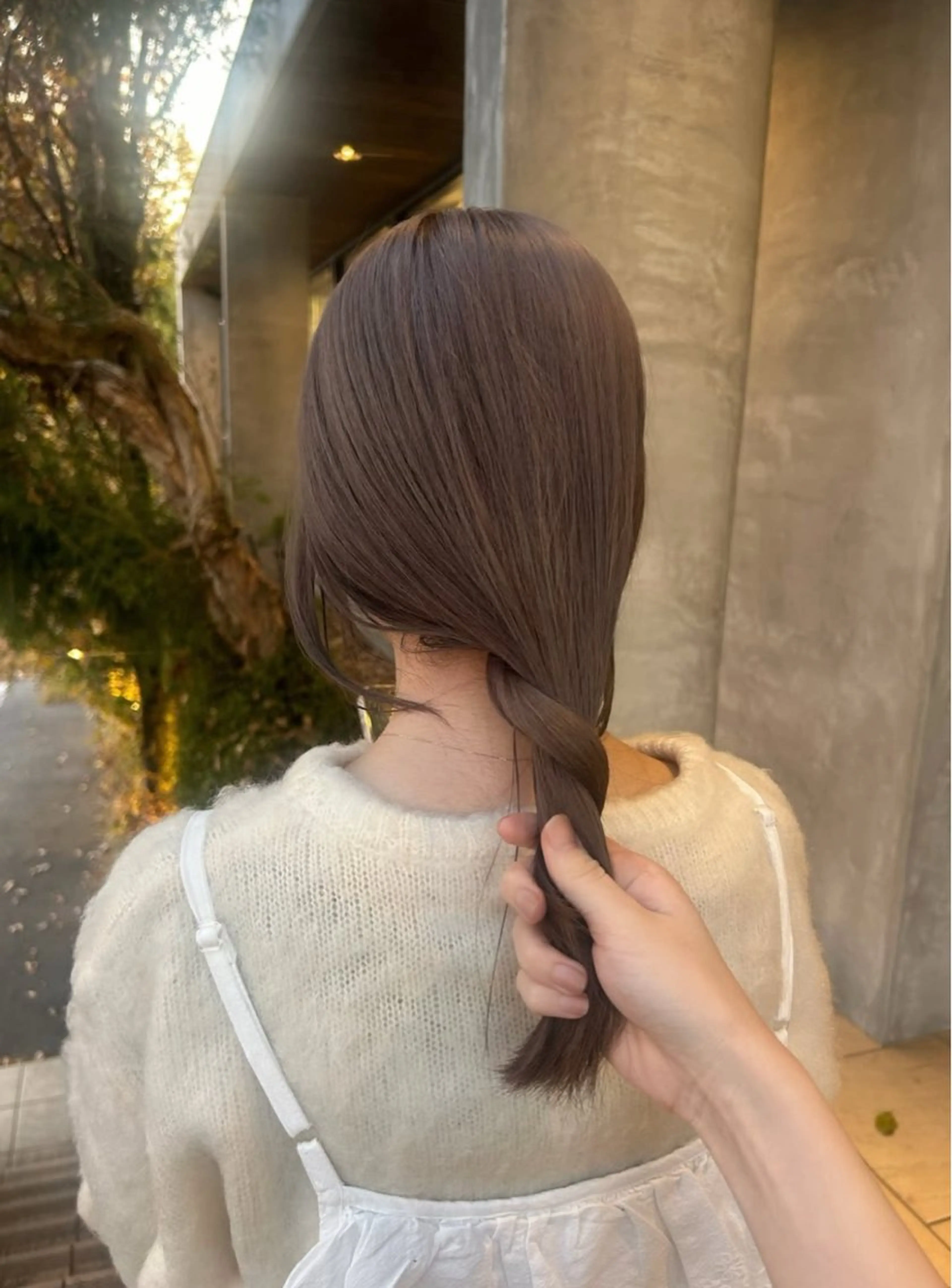 セミロング カラー ピンクカラー ヘアカラー lapis / soraのヘアスタイル