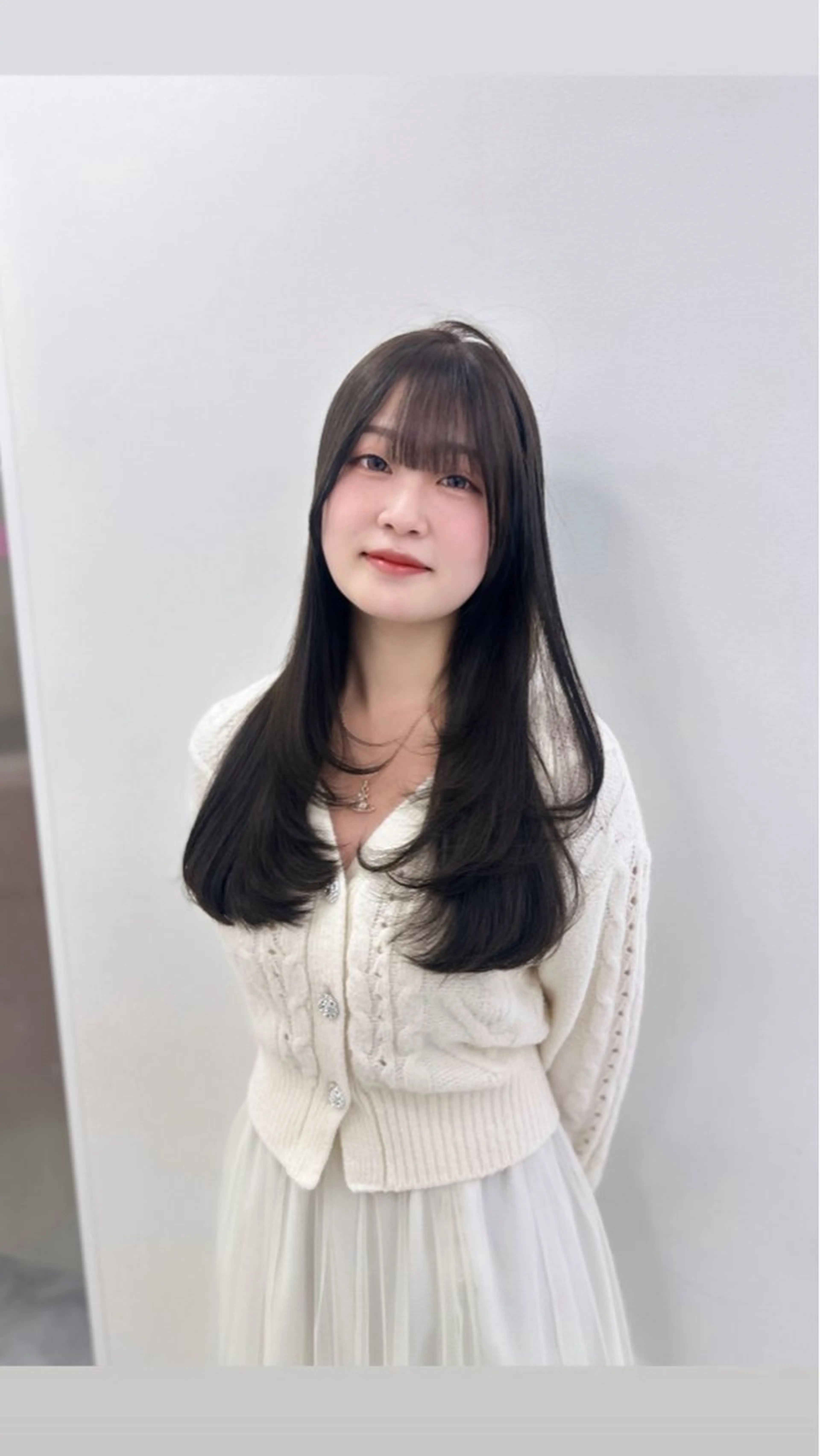 ロング カラー パーマ ヘアアレンジ メンズ キッズ ♥️韓国ヘア レイヤー♥️ゆりのヘアスタイル