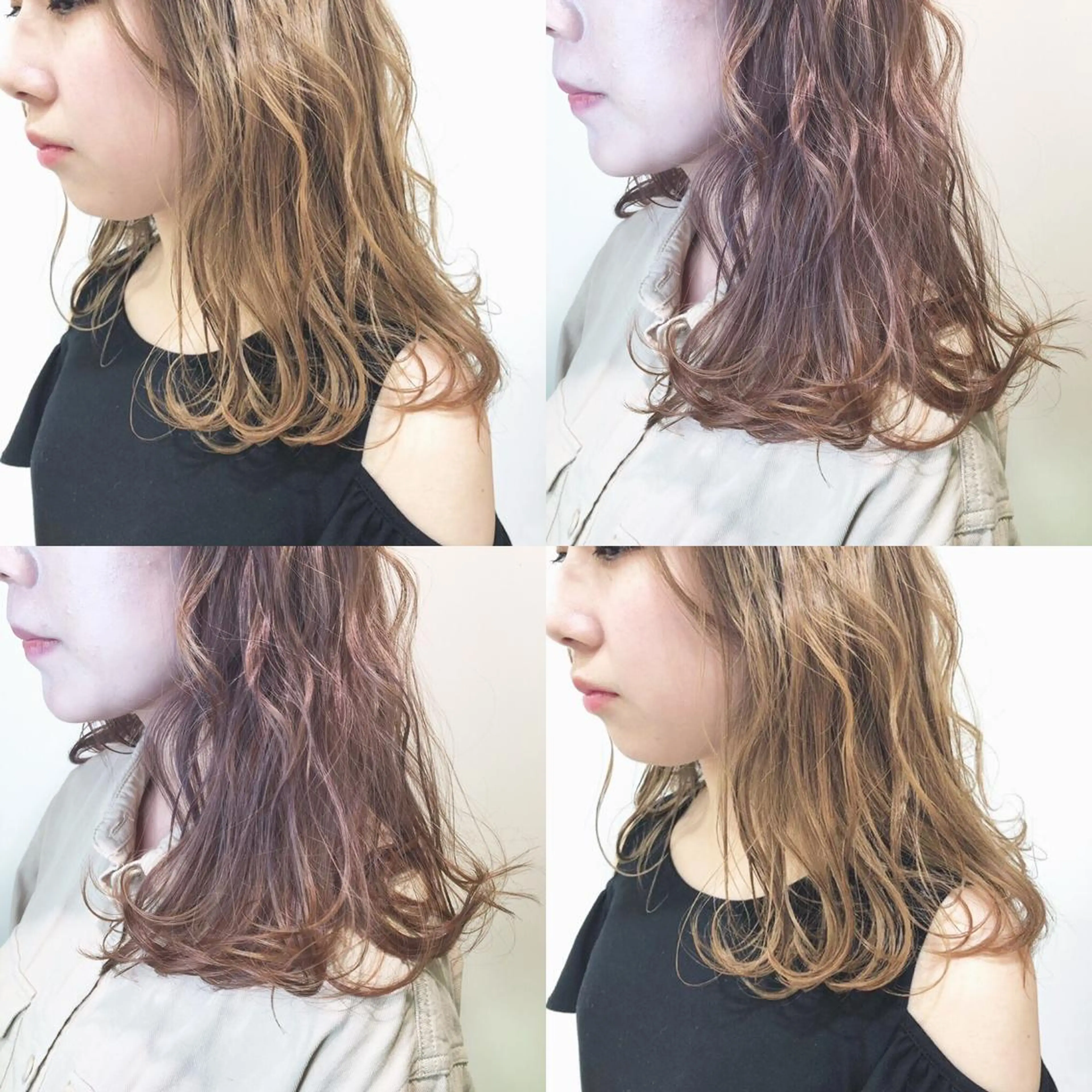 セミロング カラー ベージュカラー ミルクティーベージュ 🌻Insta指名 NO.1🌻Shoのヘアスタイル