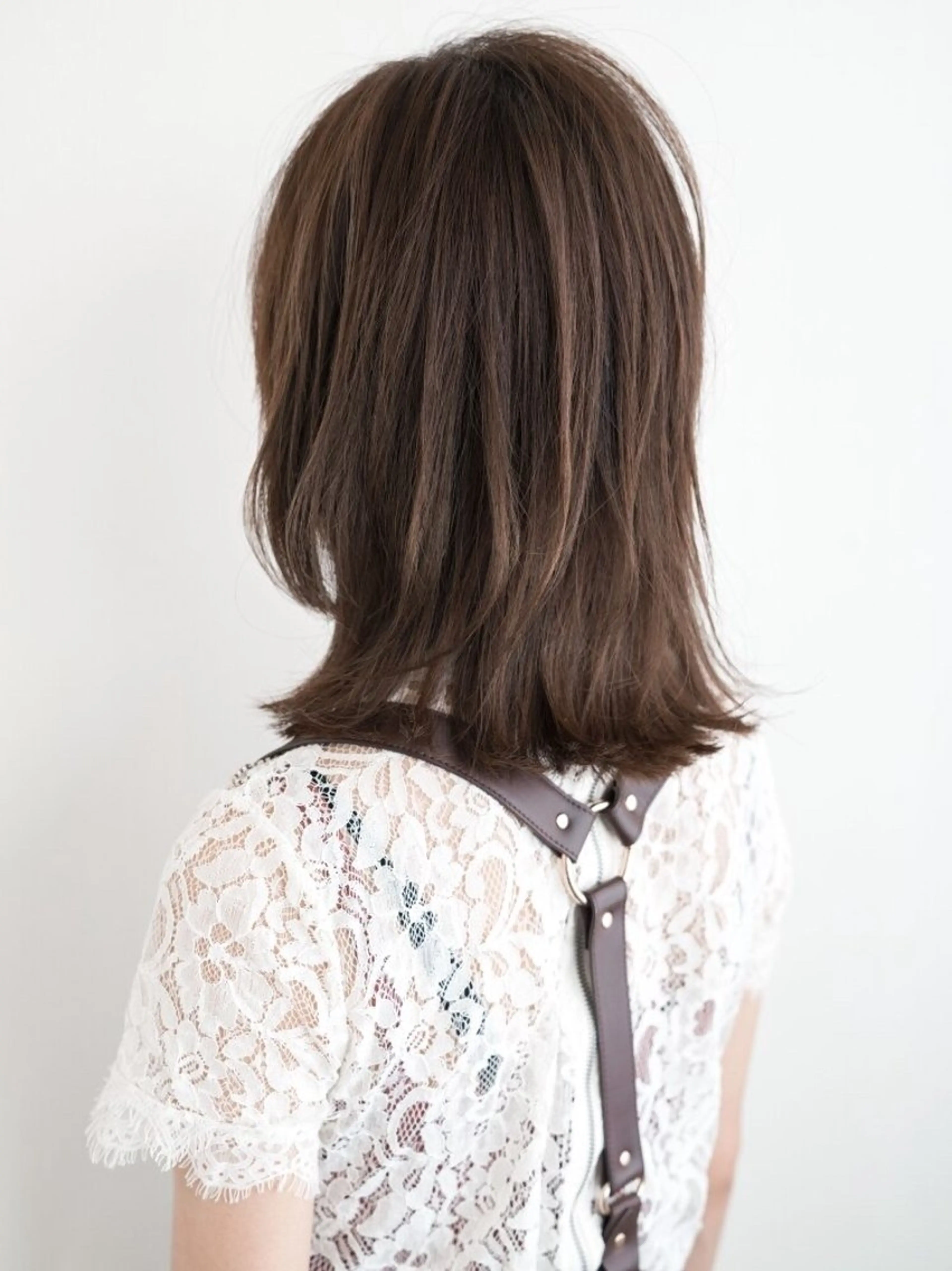 ミディアム パーマ カット ヘアカラー トリートメント ✂︎hiroカットと 縮毛矯正とカラー✂︎のヘアスタイル