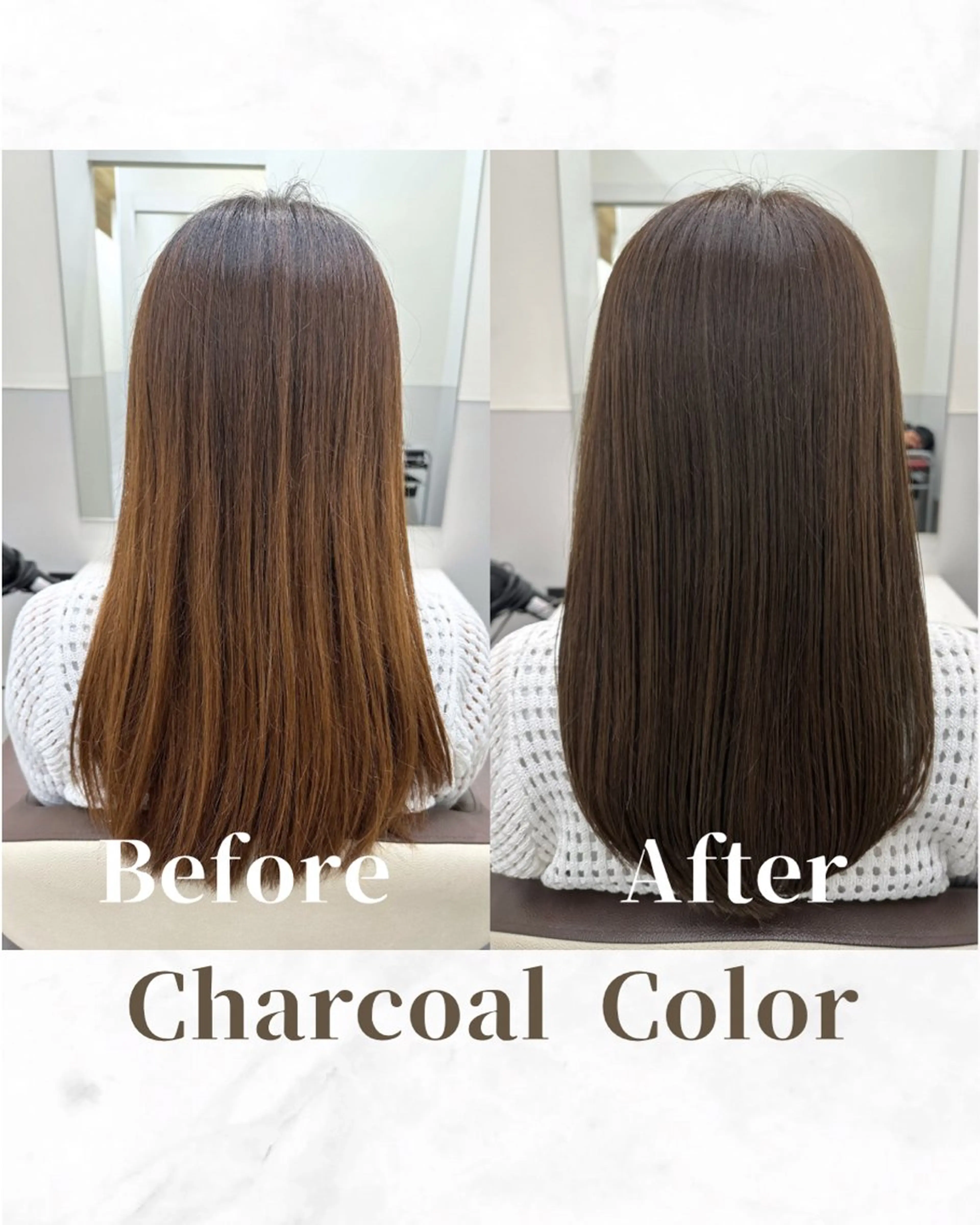 ロング カラー ブラウンカラー ケアカラー トリートメント カット ヘアカラー トリートメント 【レイヤー/韓国風 /髪質改善】RINのヘアスタイル