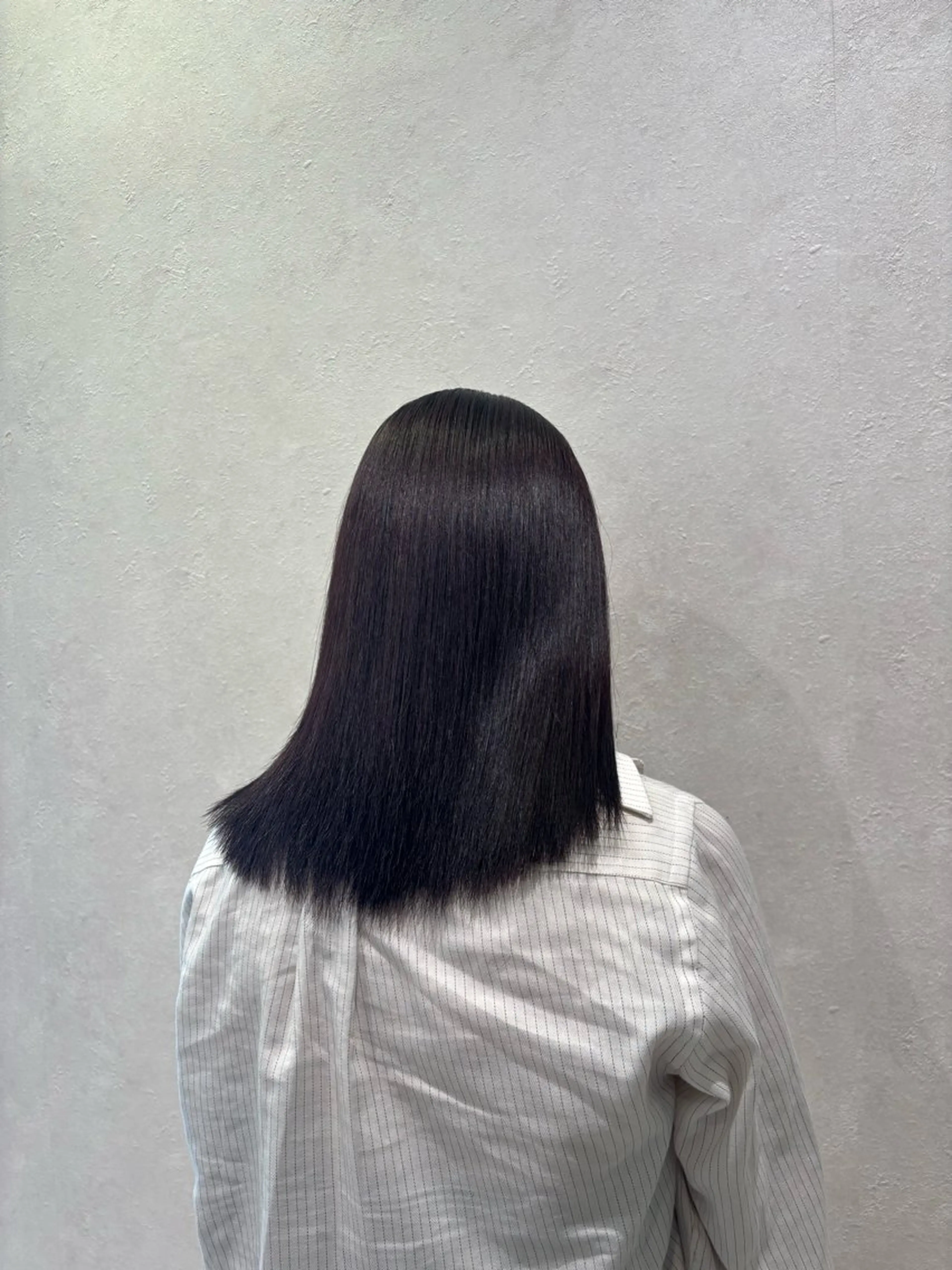 セミロング カラー ヘアカラー 縮毛矯正 トリートメント 山田 梨央 /縮毛矯正/髪質改善のヘアスタイル
