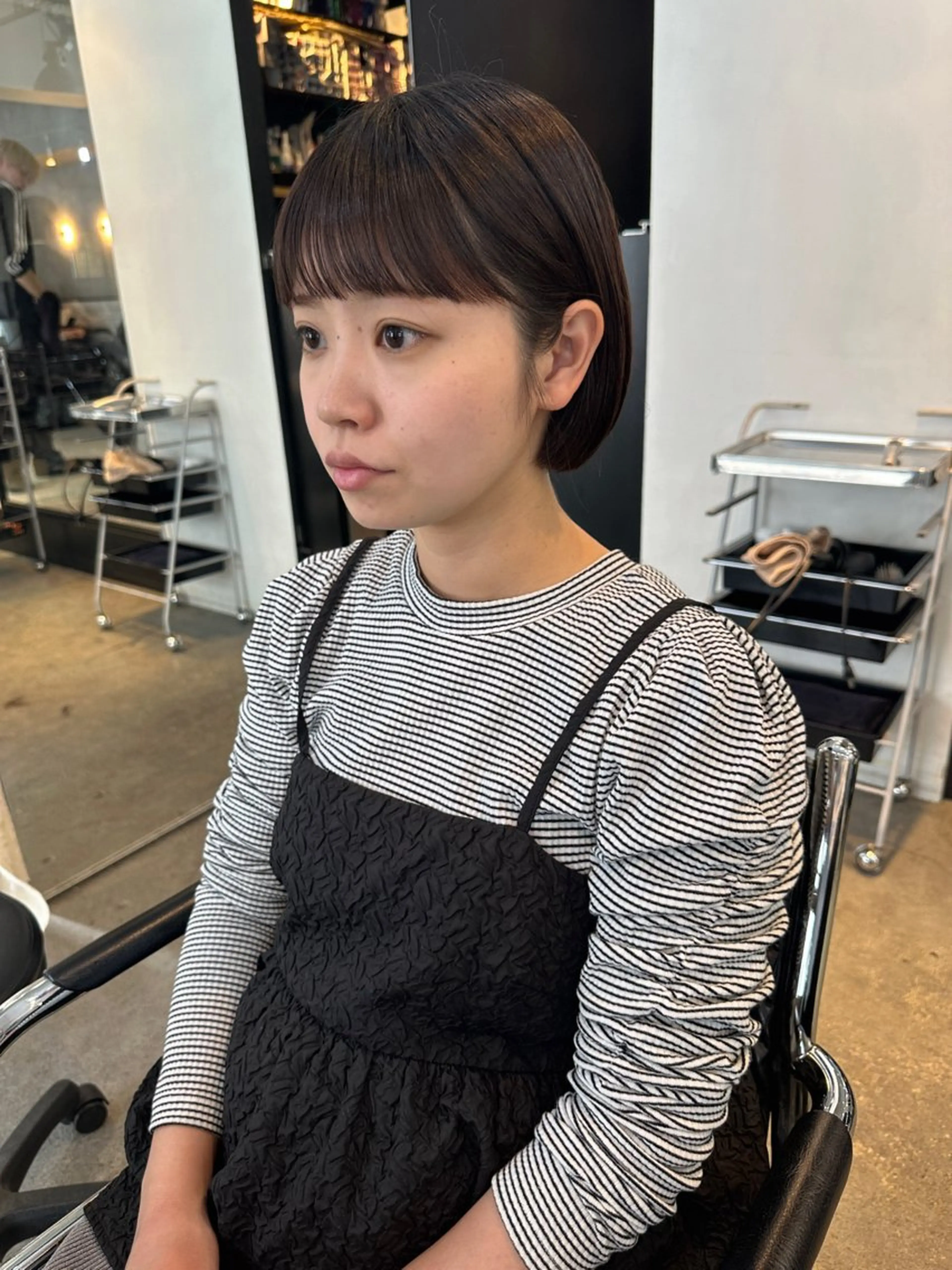 ショート カラー ヘアアレンジ ボブ カット トリートメント stylist/蛯谷 珠里のヘアスタイル