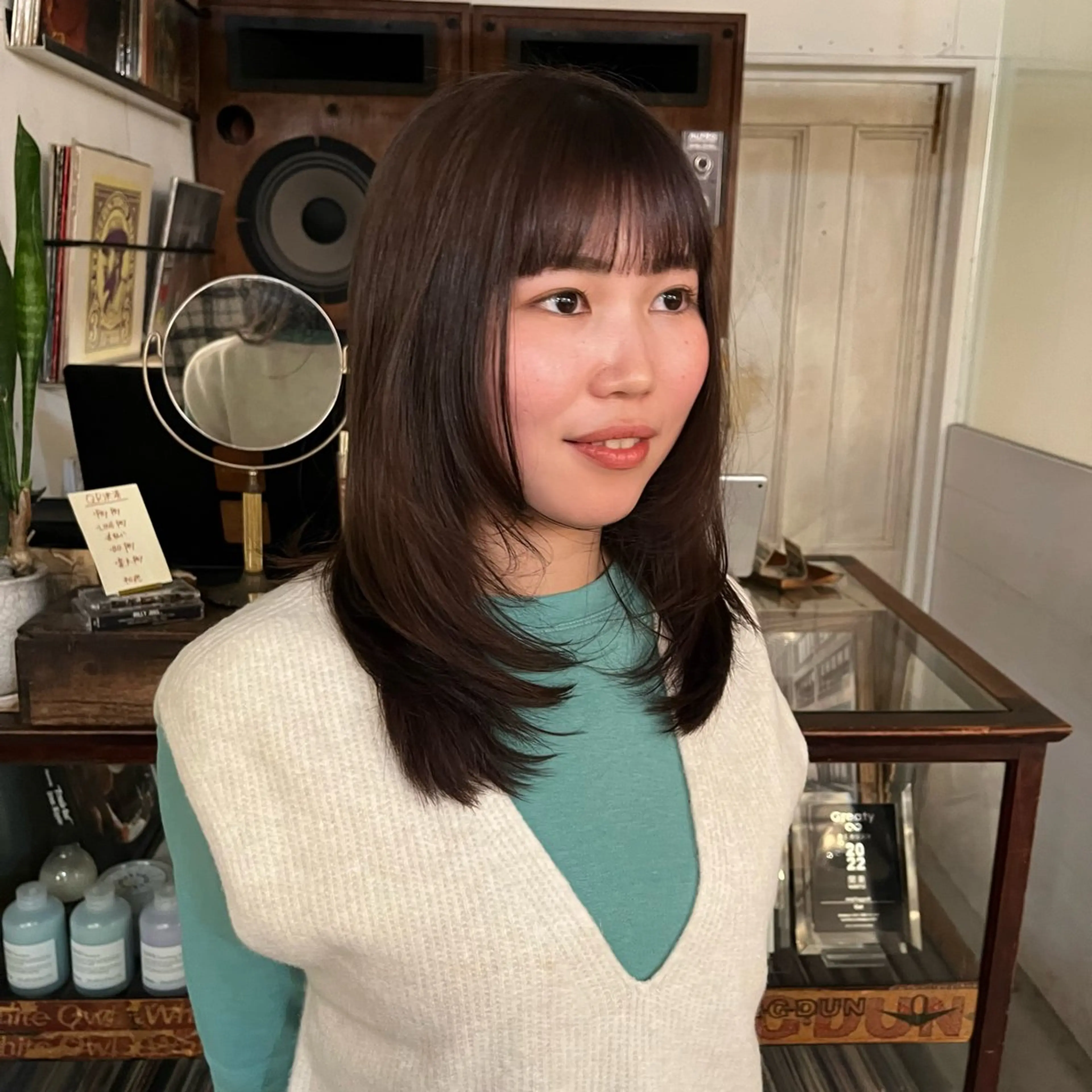 ミディアム 透け感hair/ ボブ/大世のヘアスタイル
