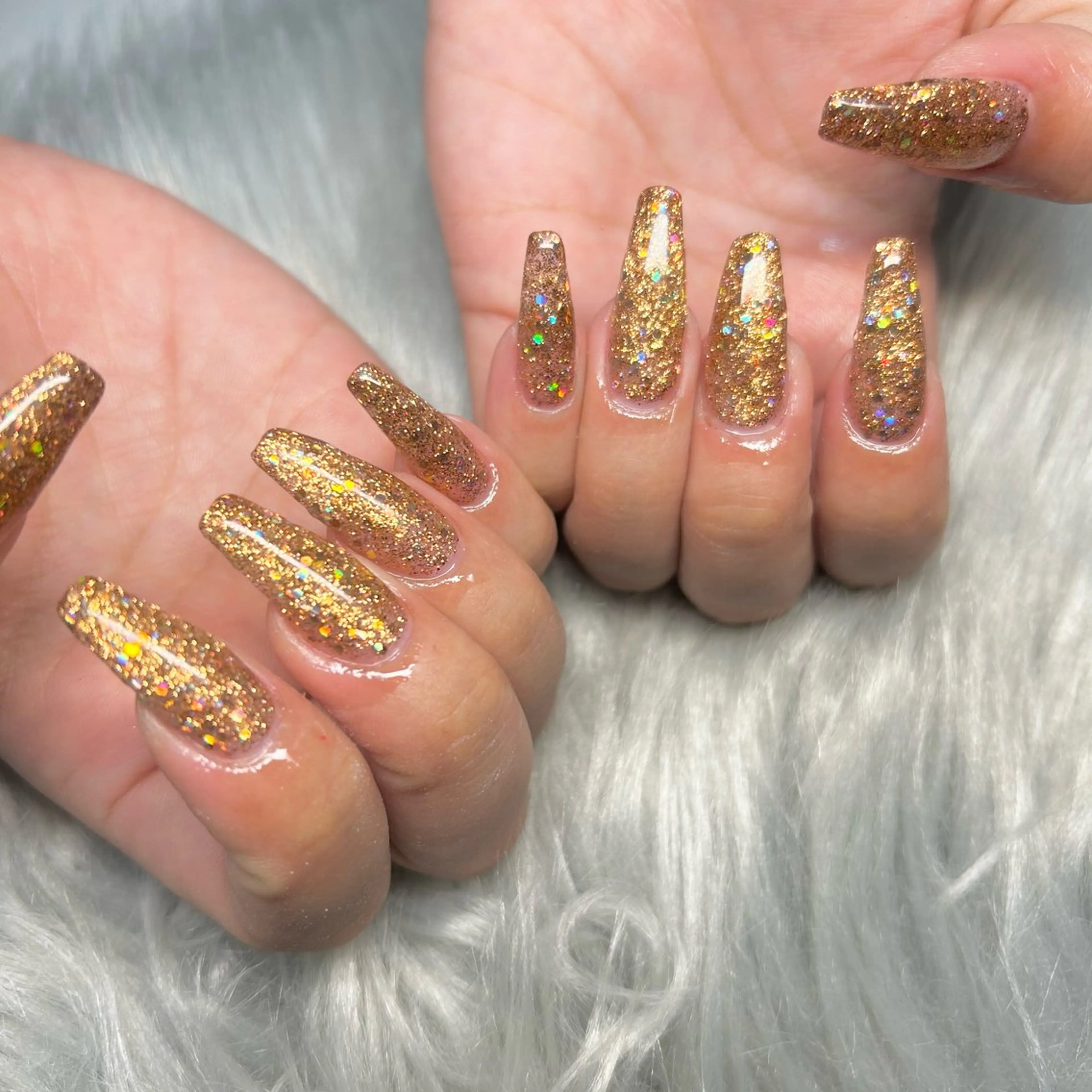 ネイル ラメ(グリッター) ハンドネイル -Rien- プライベートサロンのネイルデザイン