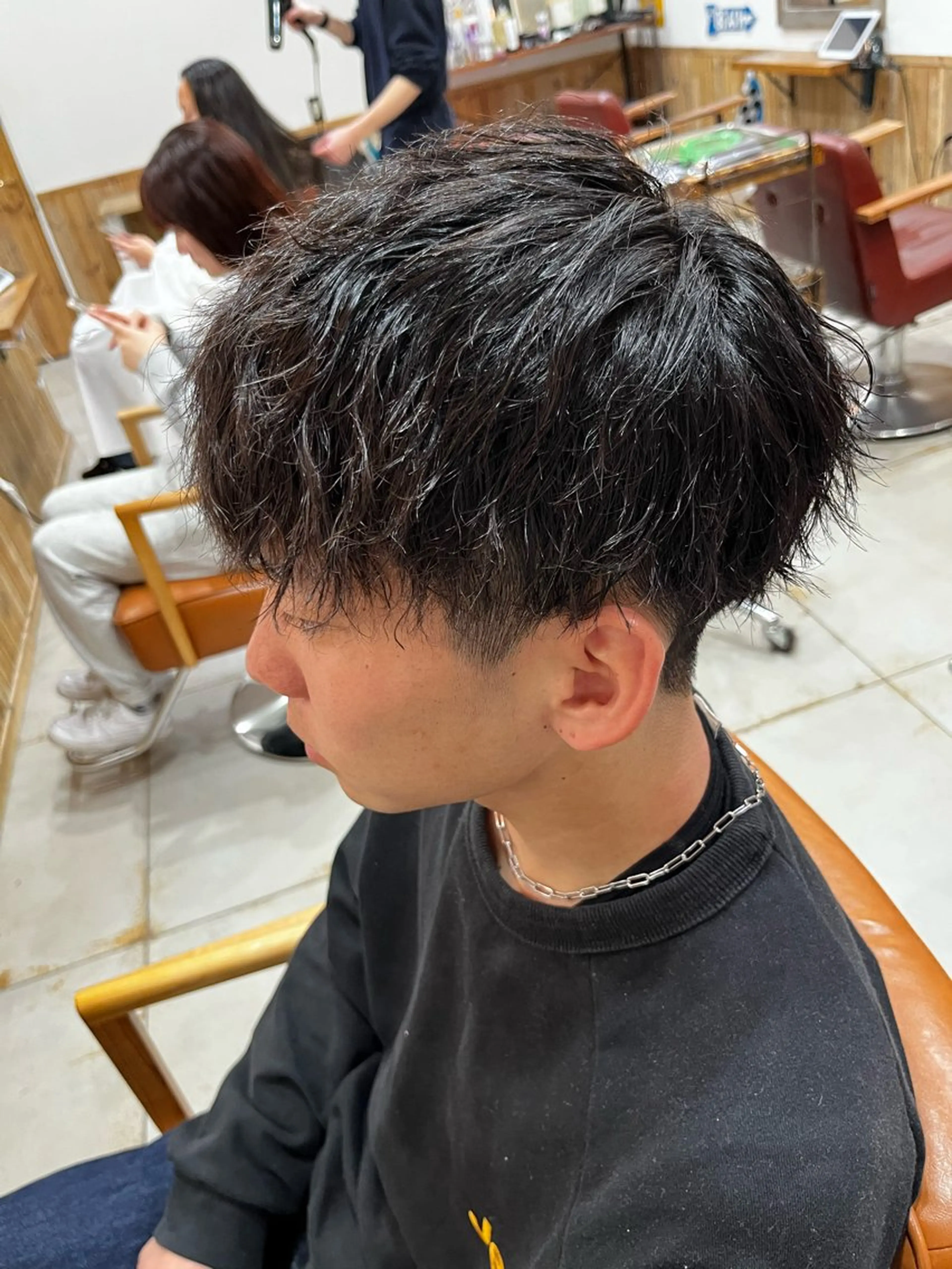 ショート パーマ メンズ カット パーマ 🦋坂本 未結🦋のヘアスタイル