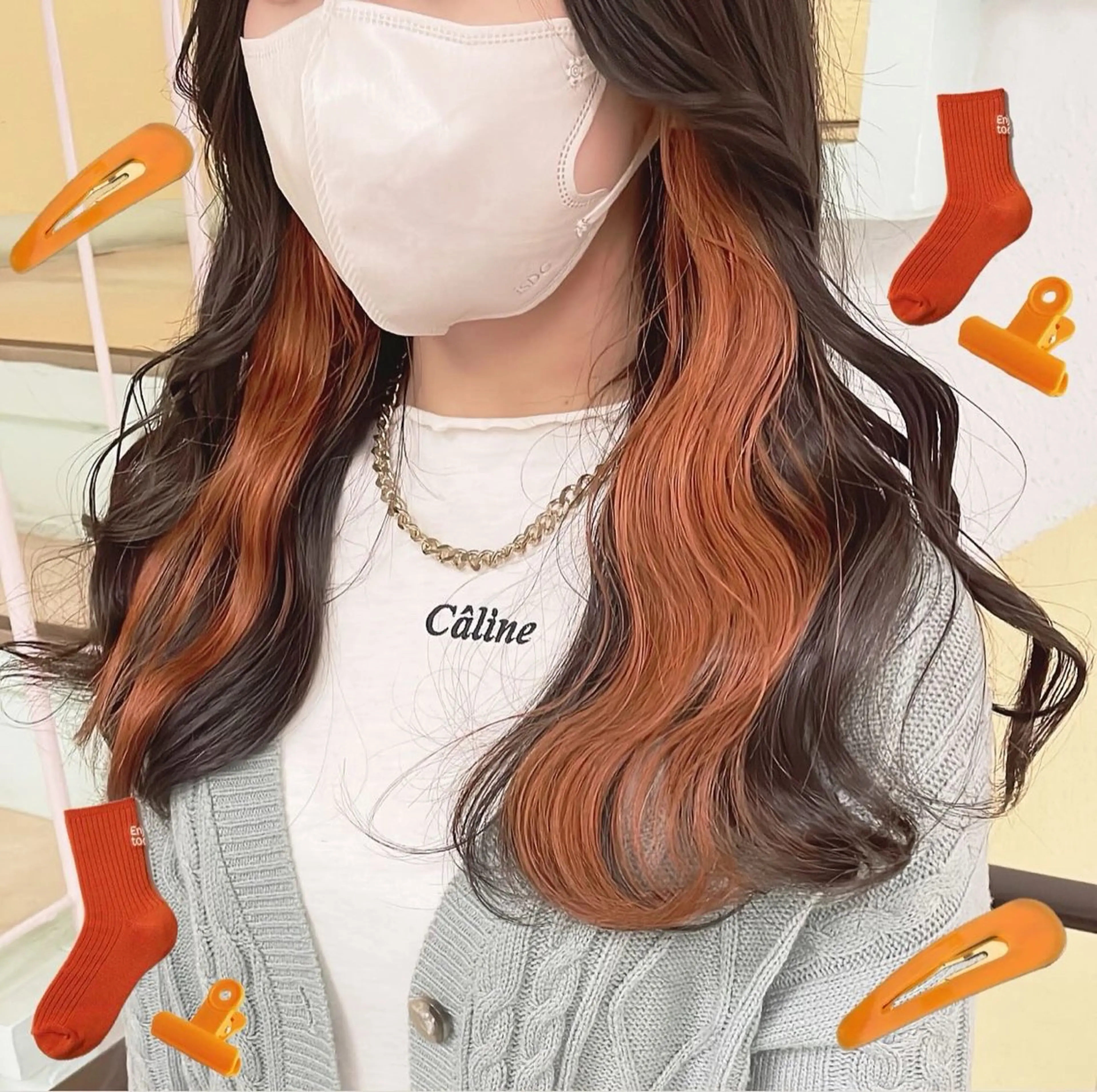 カラー ヘアカラー トリートメント 渋谷:インナーカラー ／🍒エリカ🍒のヘアスタイル