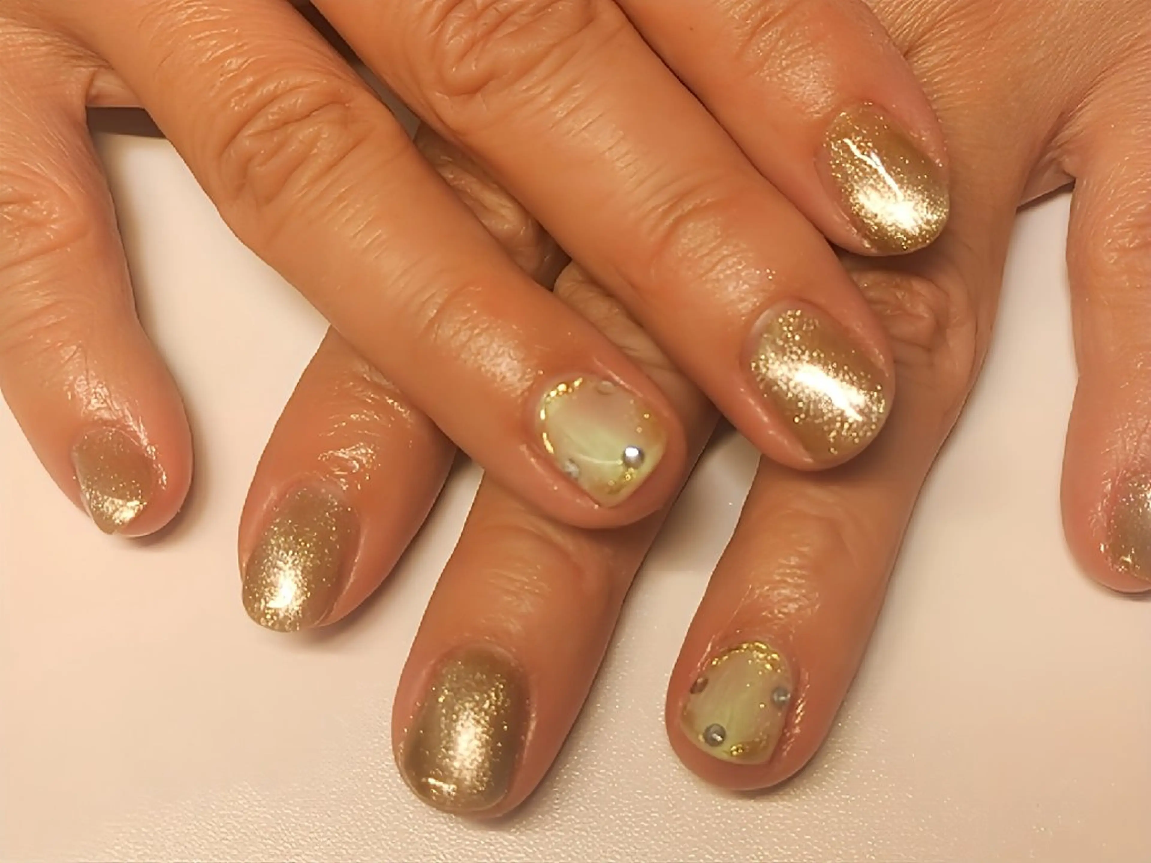 ショート AQUA nailのネイルデザイン