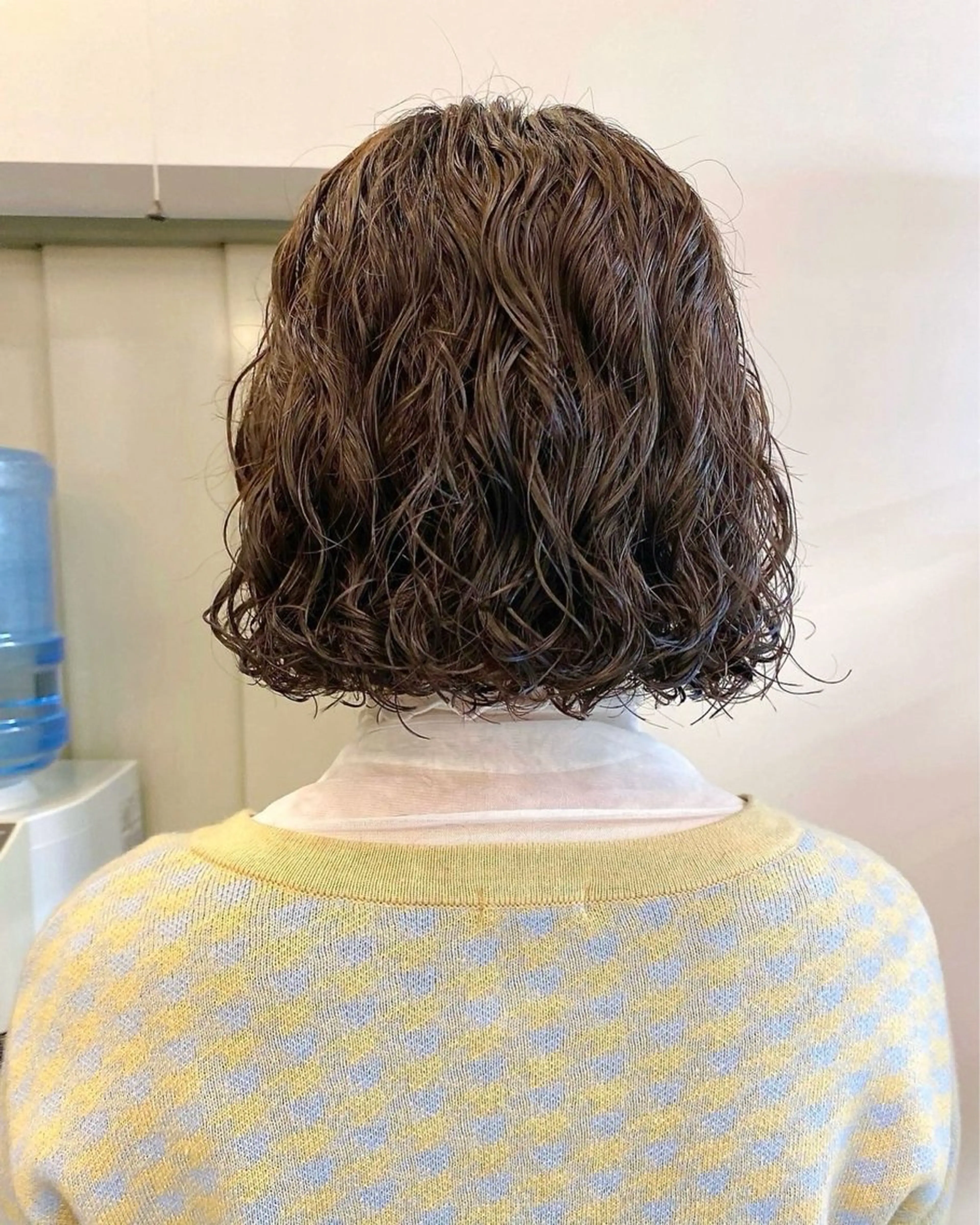 ショート パーマ 🫧柔らかパーマ/ 艶髪カラーあいり🤍のヘアスタイル