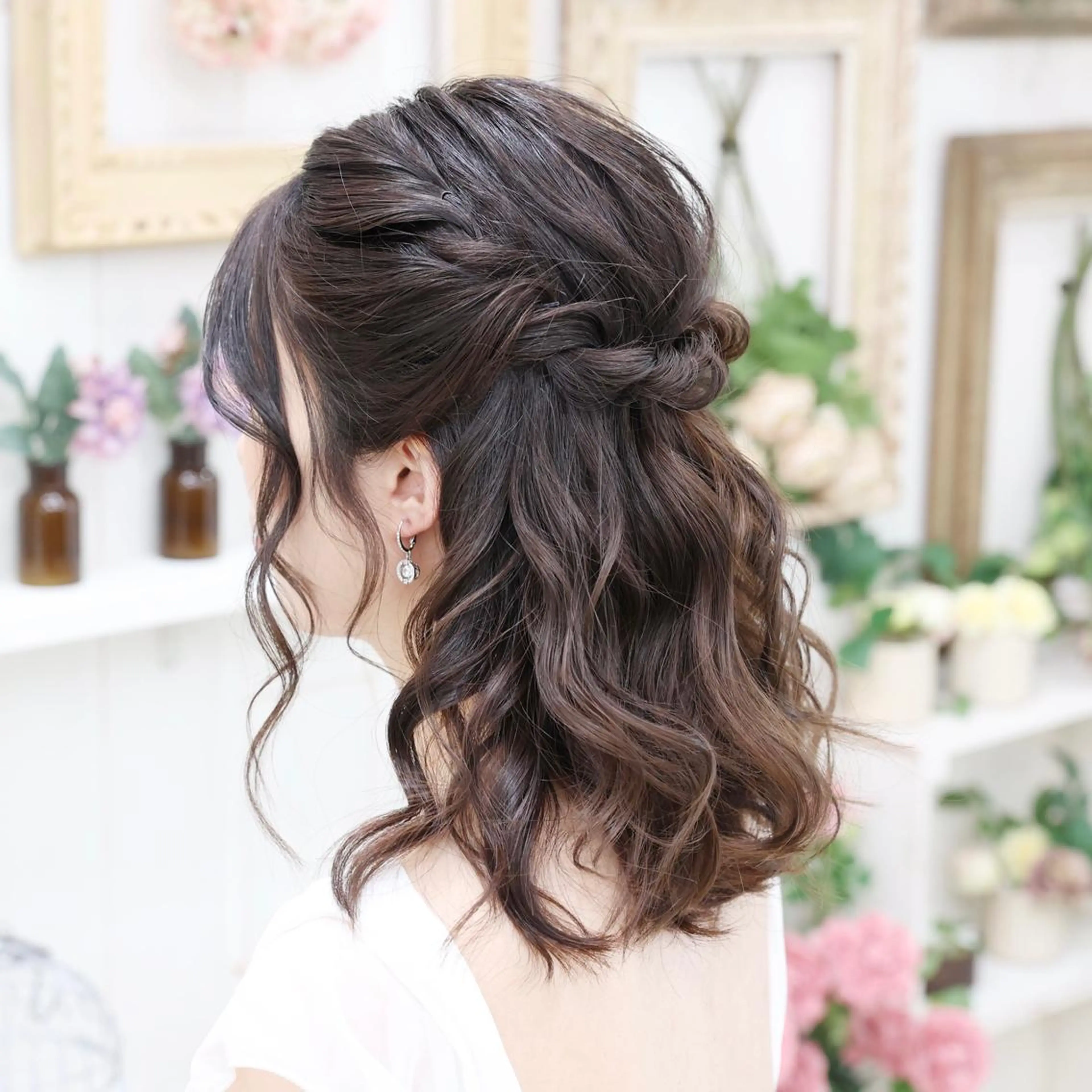 セミロング ヘアアレンジ Studio taloのヘアスタイル