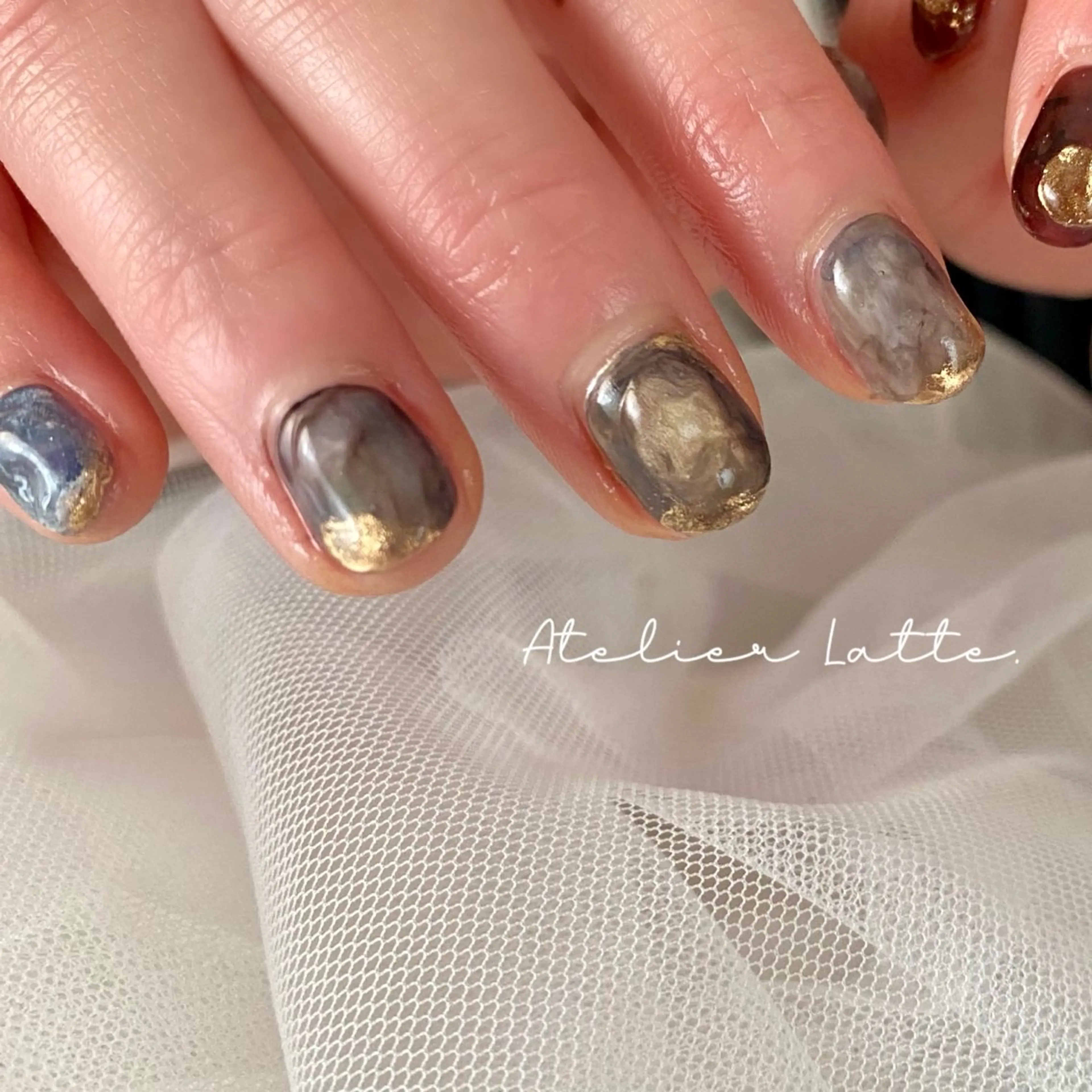 ネイル ハンドネイル フットネイル Atelier Latteのネイルデザイン