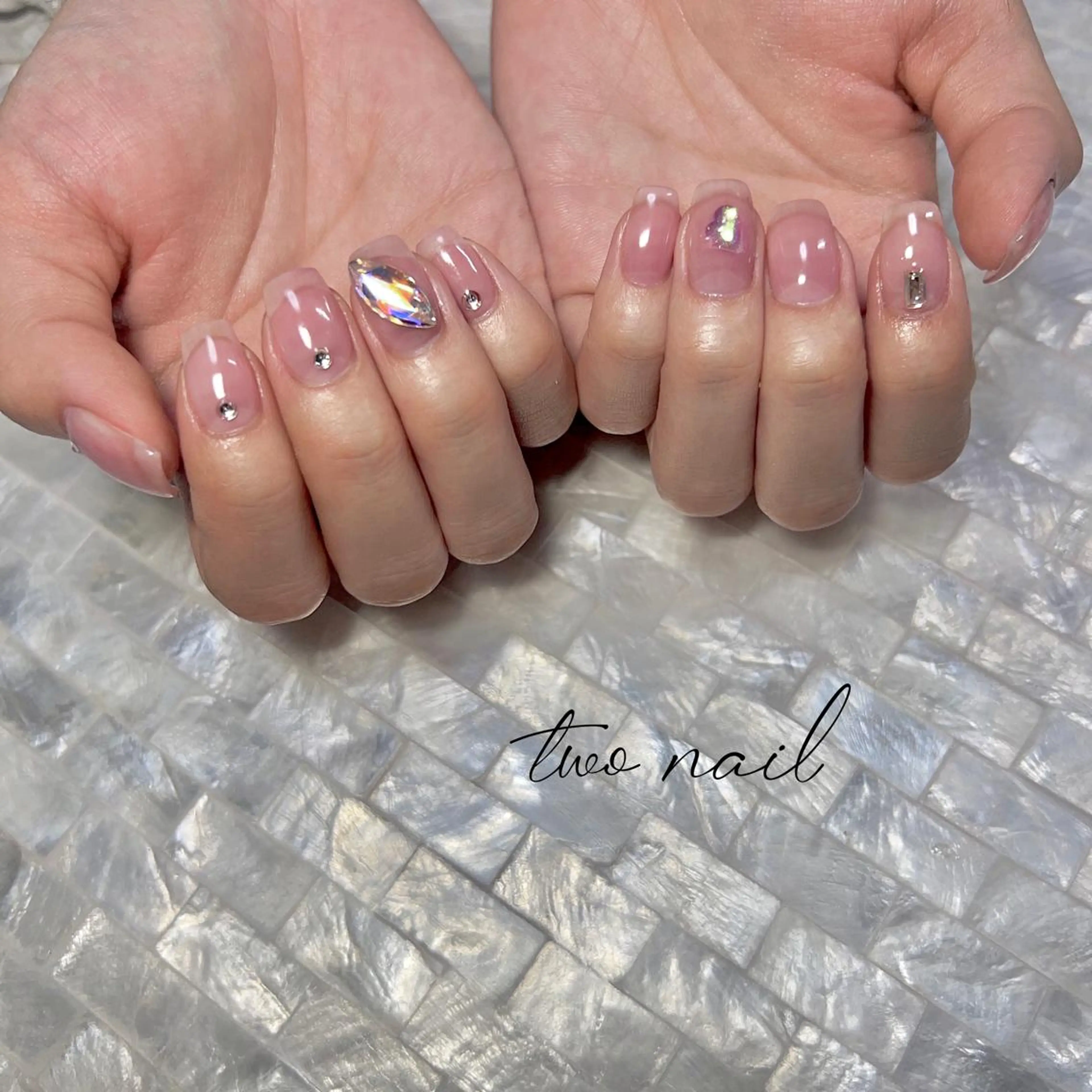 ネイル アートネイル オーロラネイル フットネイル ハート ニュアンスネイル ハンドネイル two nailのネイルデザイン