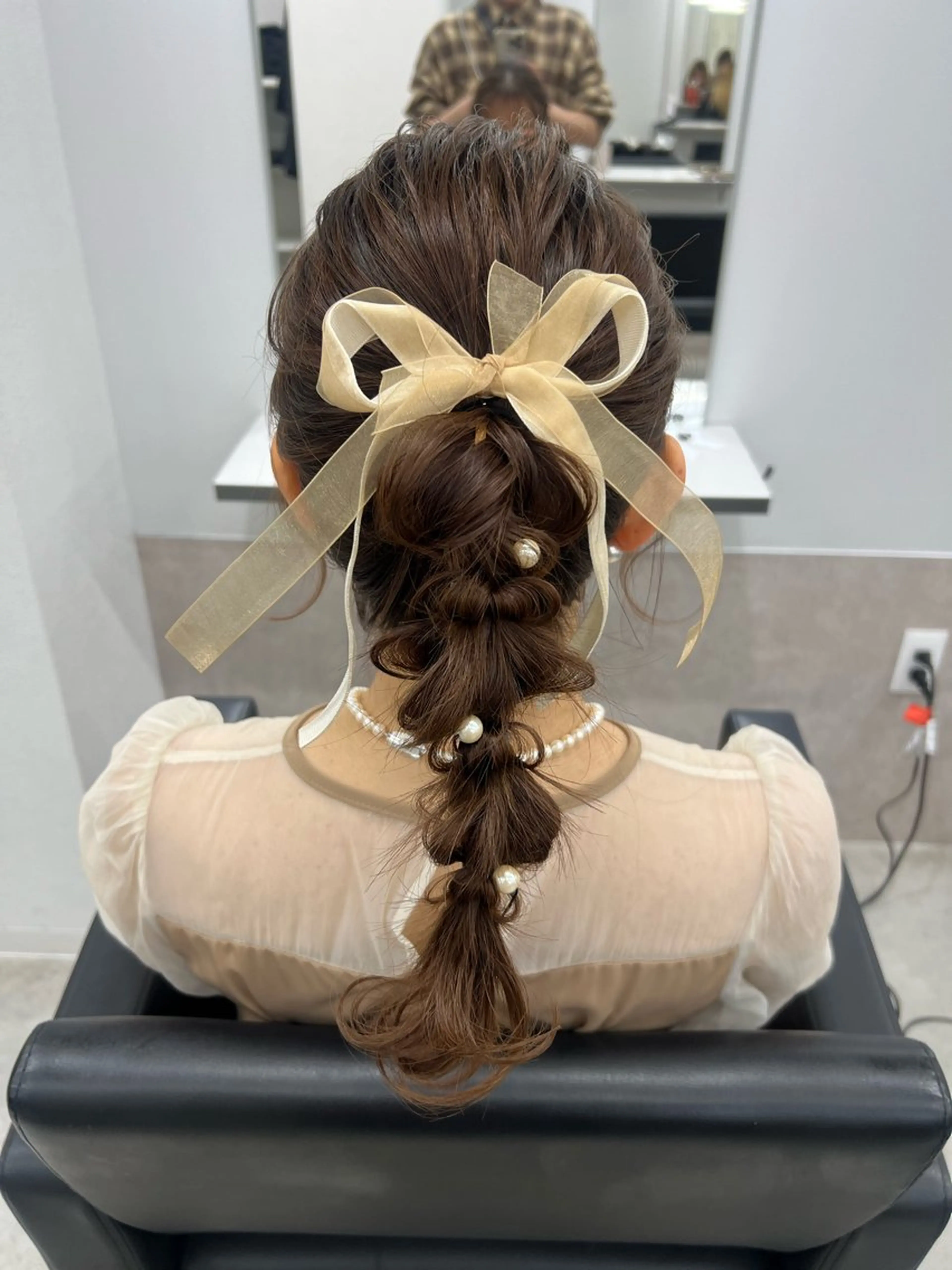 セミロング ヘアセット maya レイヤーカットのヘアスタイル