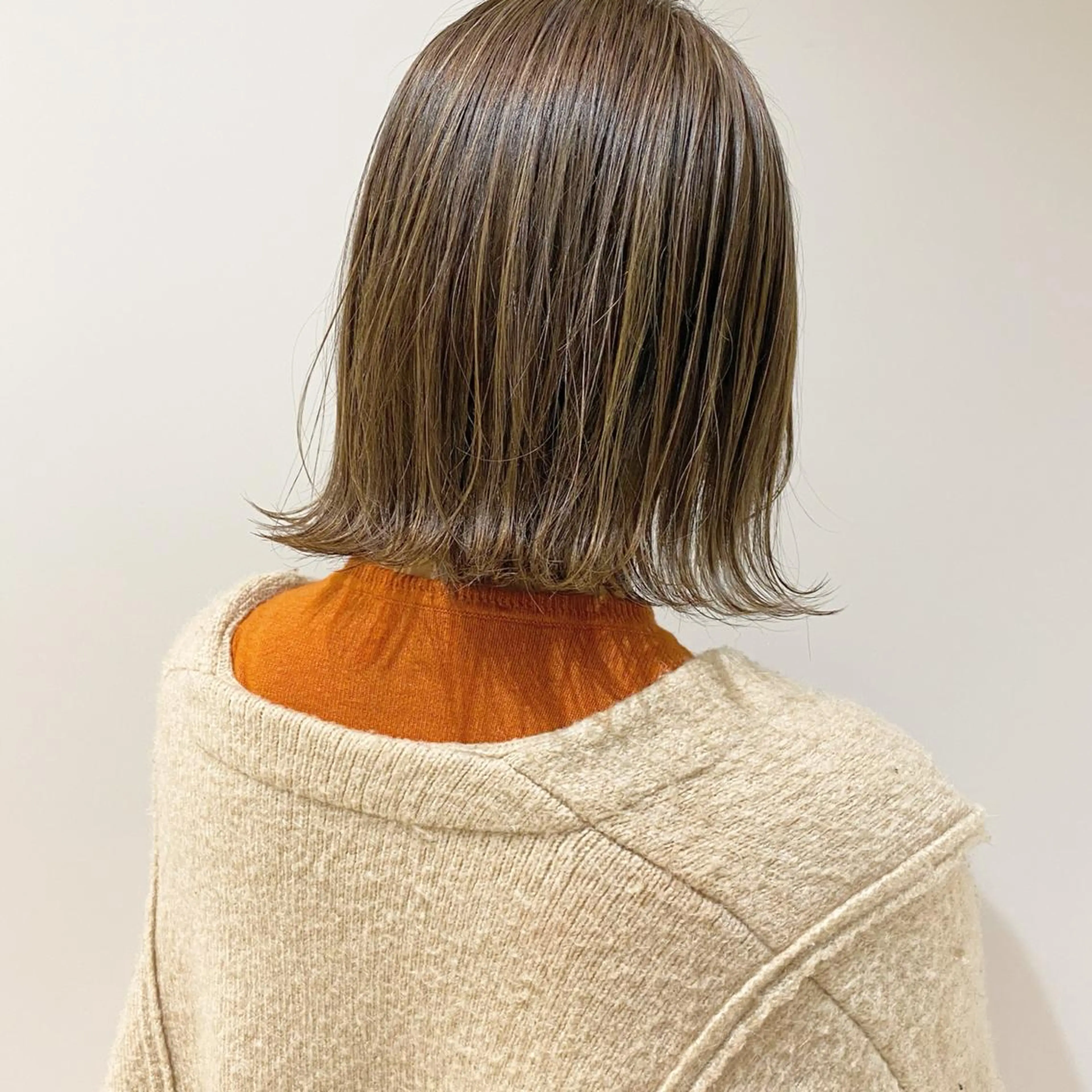 🧡細めハイライト+全体カラー(ケアブリーチ込み)🧡の写真