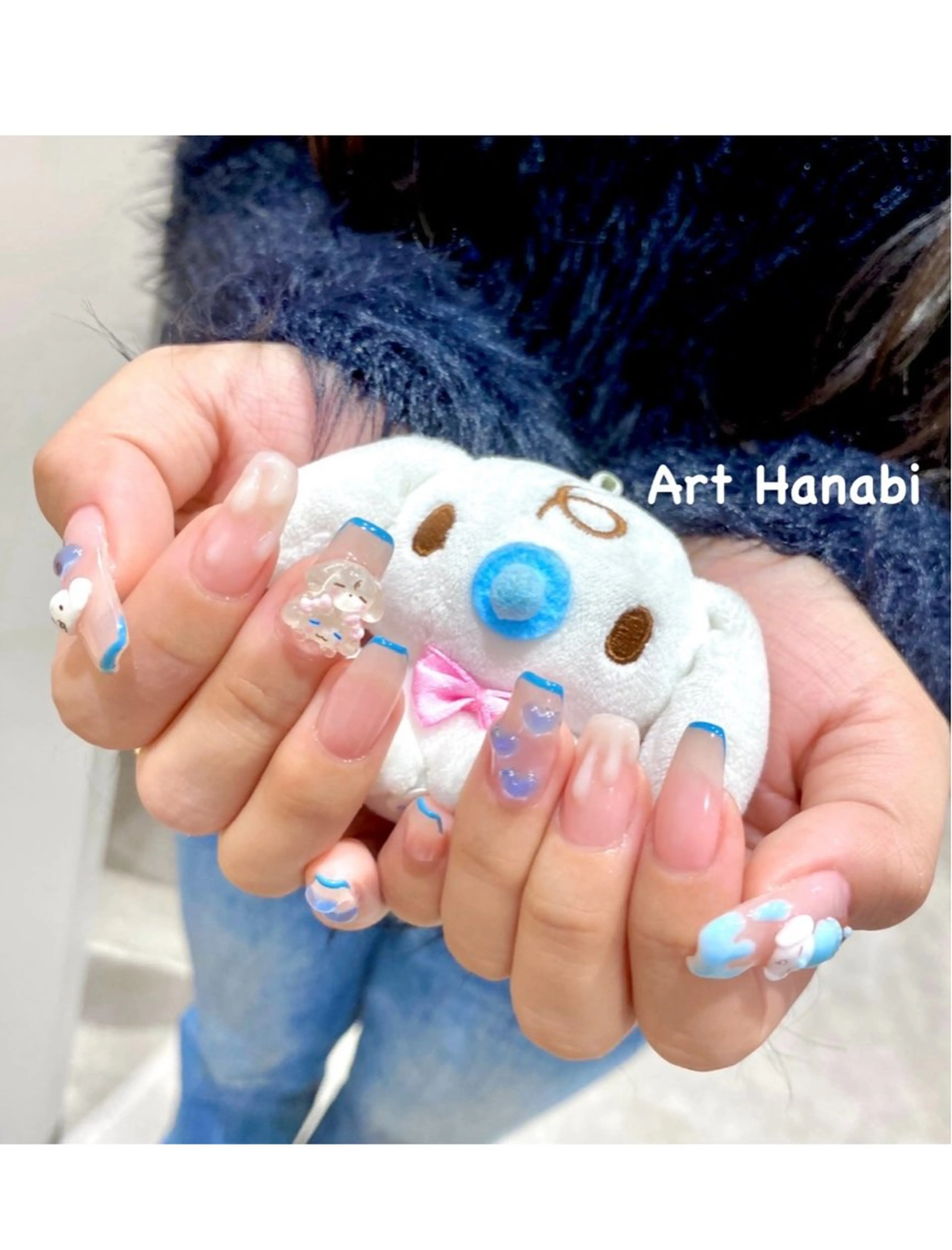 ネイル 持ち込み ハンドネイル ハンドケア Art Hanabi所属・Art Hanabi ミリのネイルデザイン