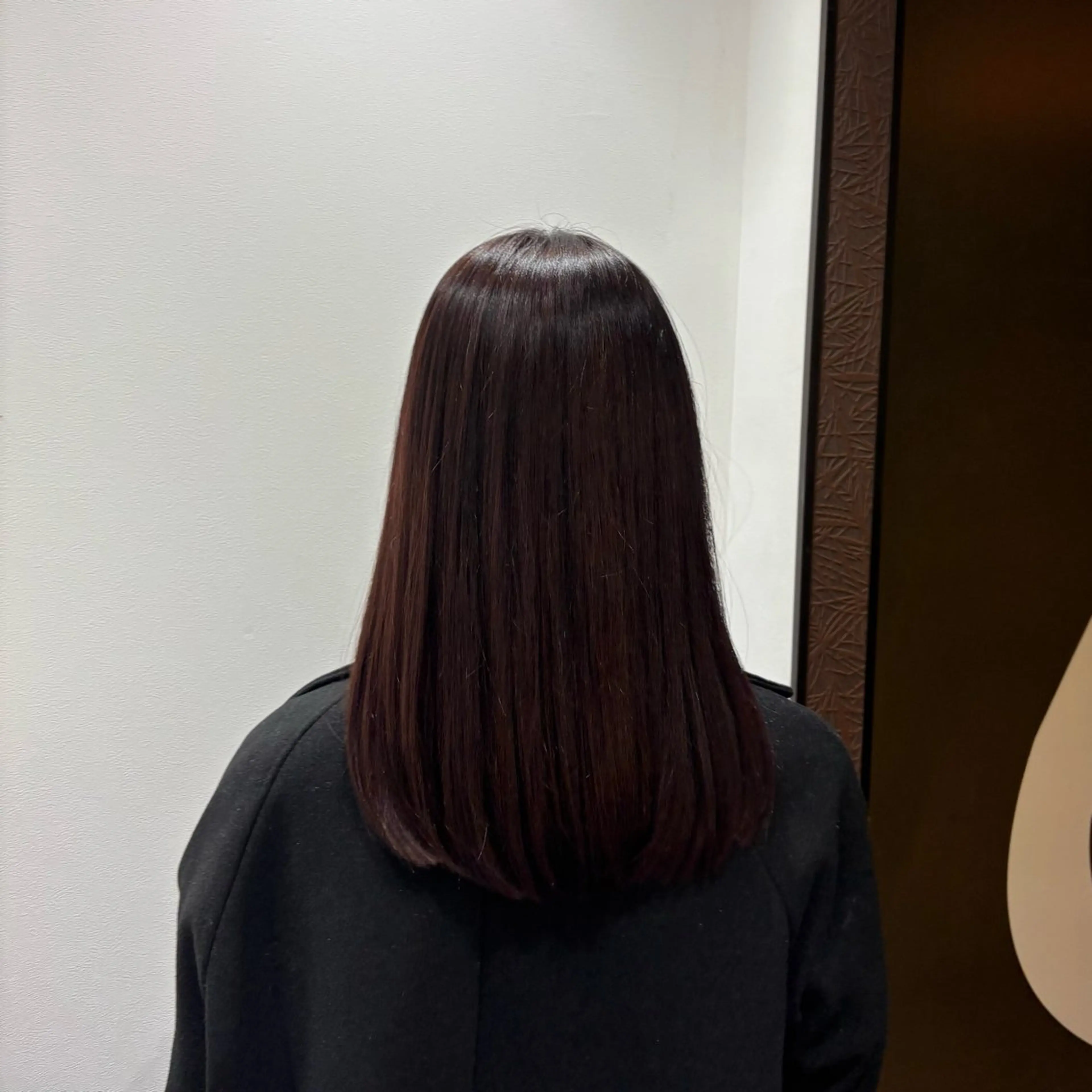 セミロング カラー ブラウンカラー オレンジ ピンクカラー ピンクブラウン 🌸石間伏 愛理🌸のヘアスタイル