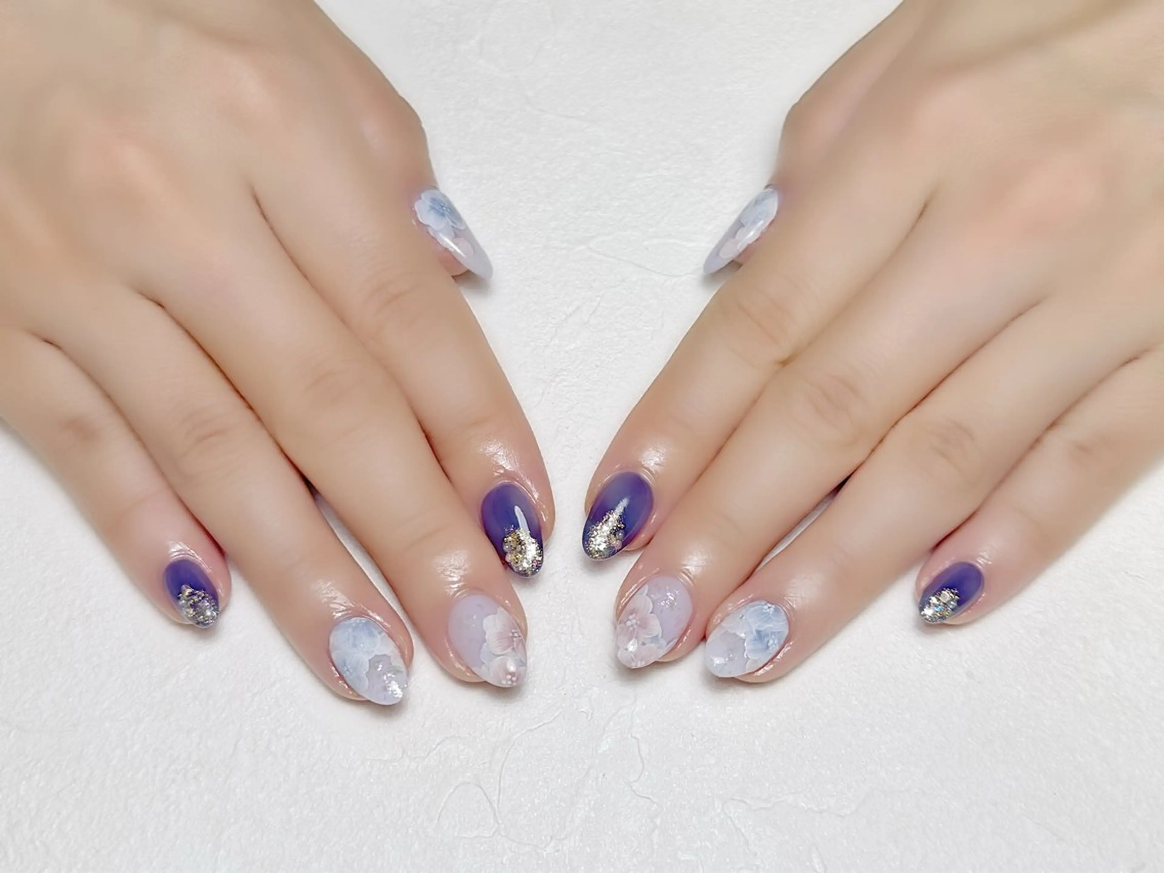 ネイル フラワーネイル オフィスネイル 夏ネイル rouse nail RISATOのネイルデザイン