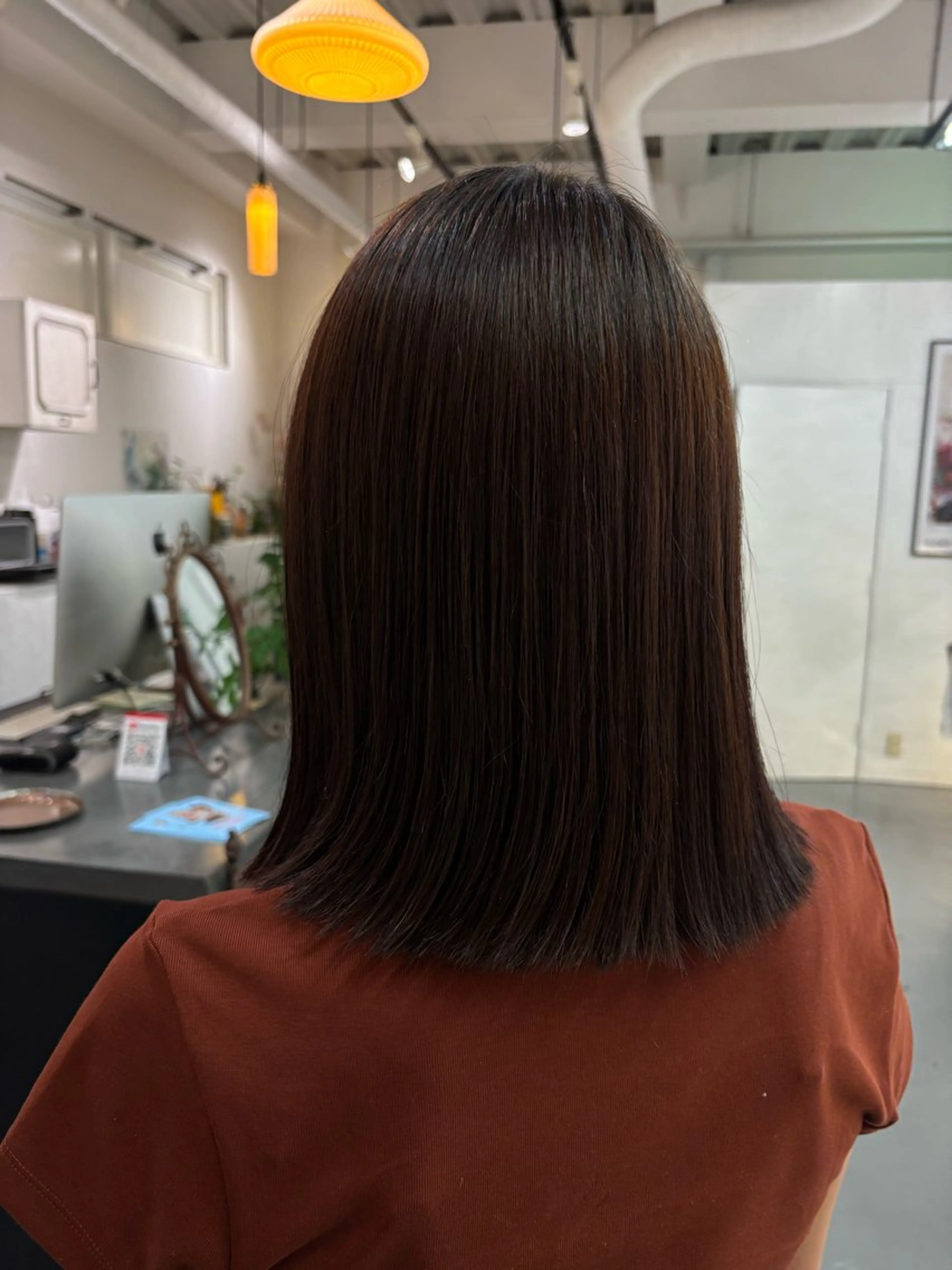 ミディアム パーマ 縮毛矯正 ooit所属・ooitヨシダ ミナミのヘアスタイル