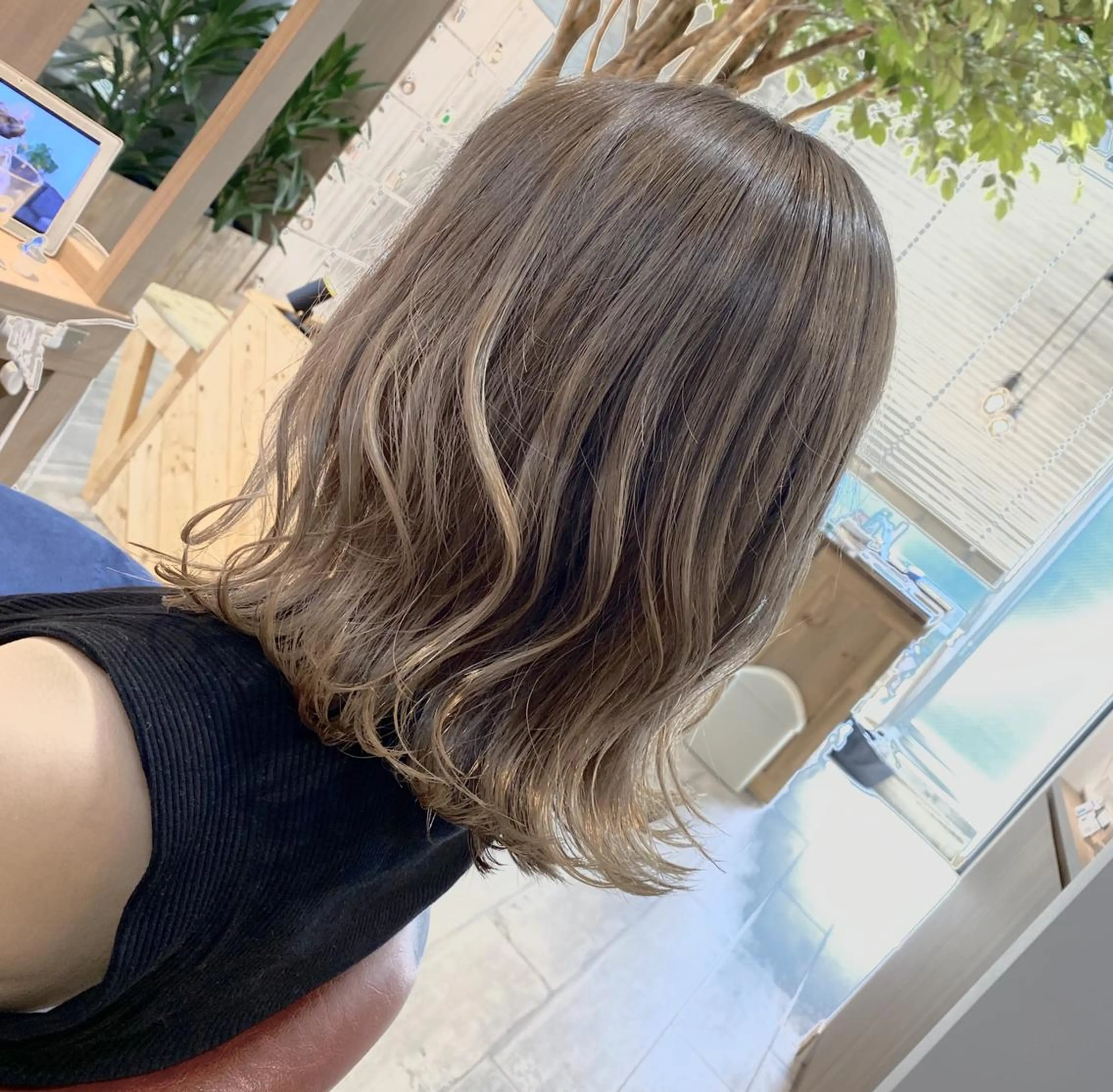 ミディアム パーマ ミディアムパーマ デジタルパーマ 🍓縮毛&デジパ🥇 NO.1🌟大下🌟のヘアスタイル