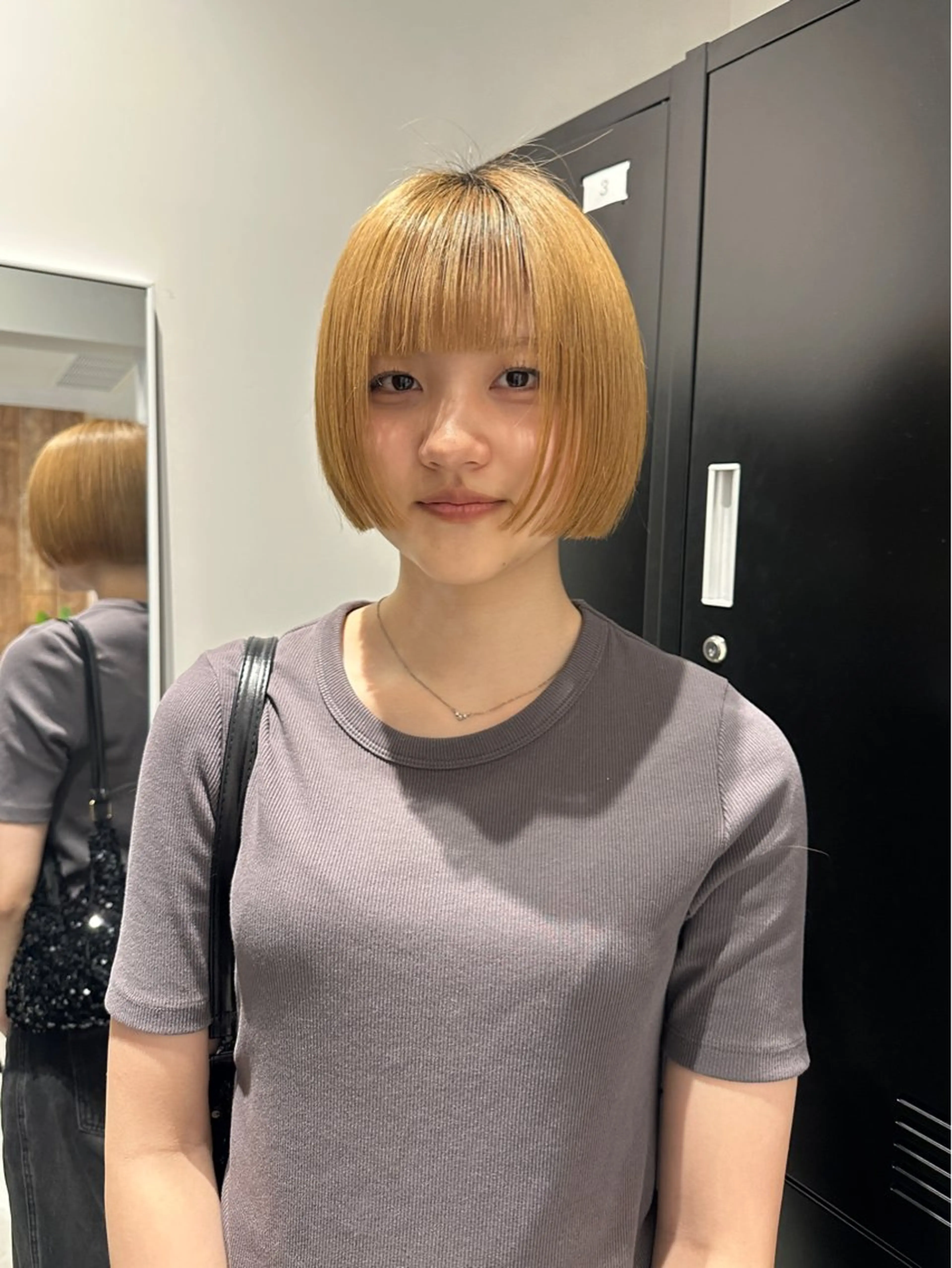 ショート カラー ボブ カット 松本 雪愛のヘアスタイル