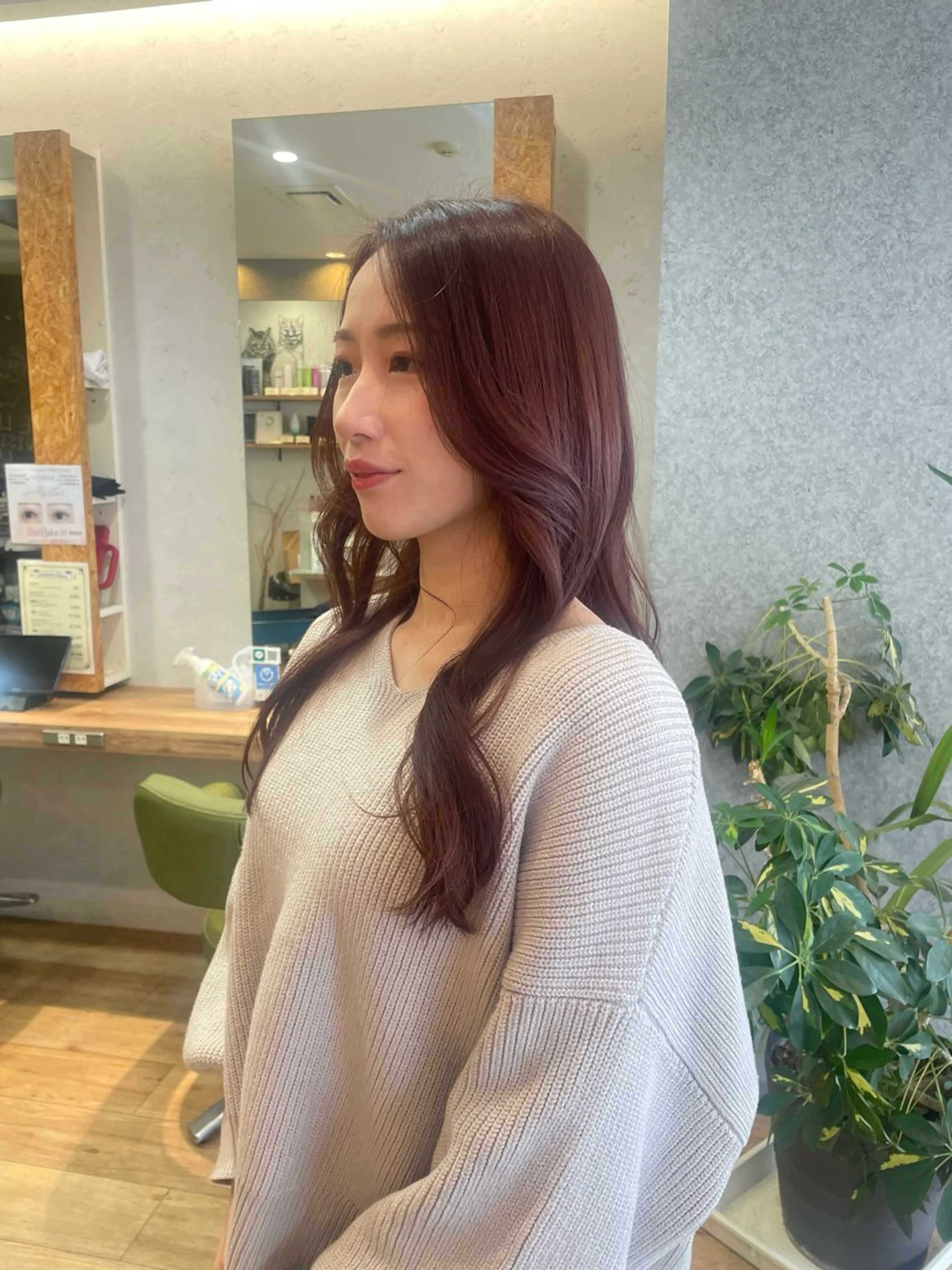 ロング カラー ブラウンカラー ピンクカラー ピンクブラウン 髪質改善/Bloss om🌷高橋沙衣のヘアスタイル