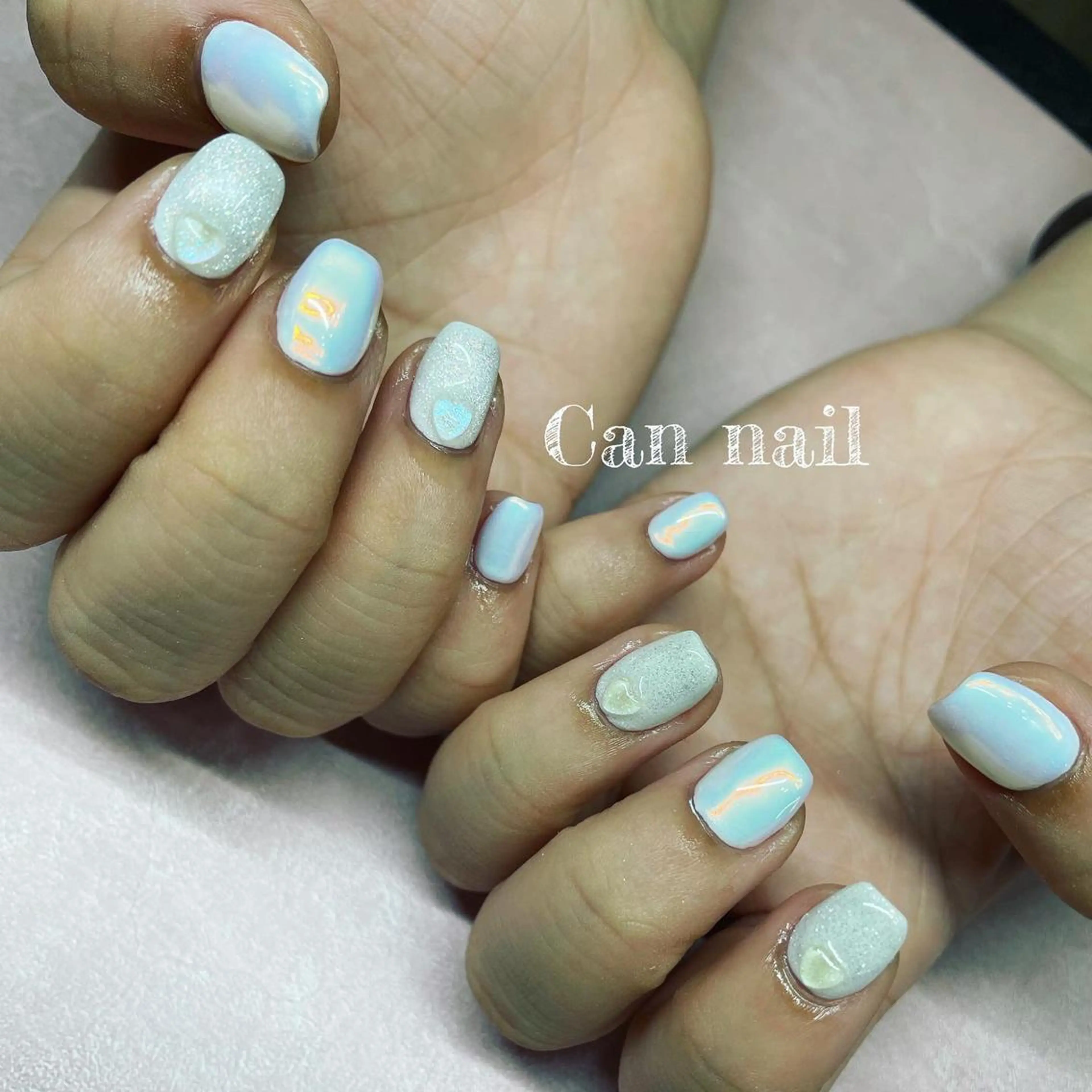 ショート ネイル ハンドネイル Parfum パルファンのネイルデザイン