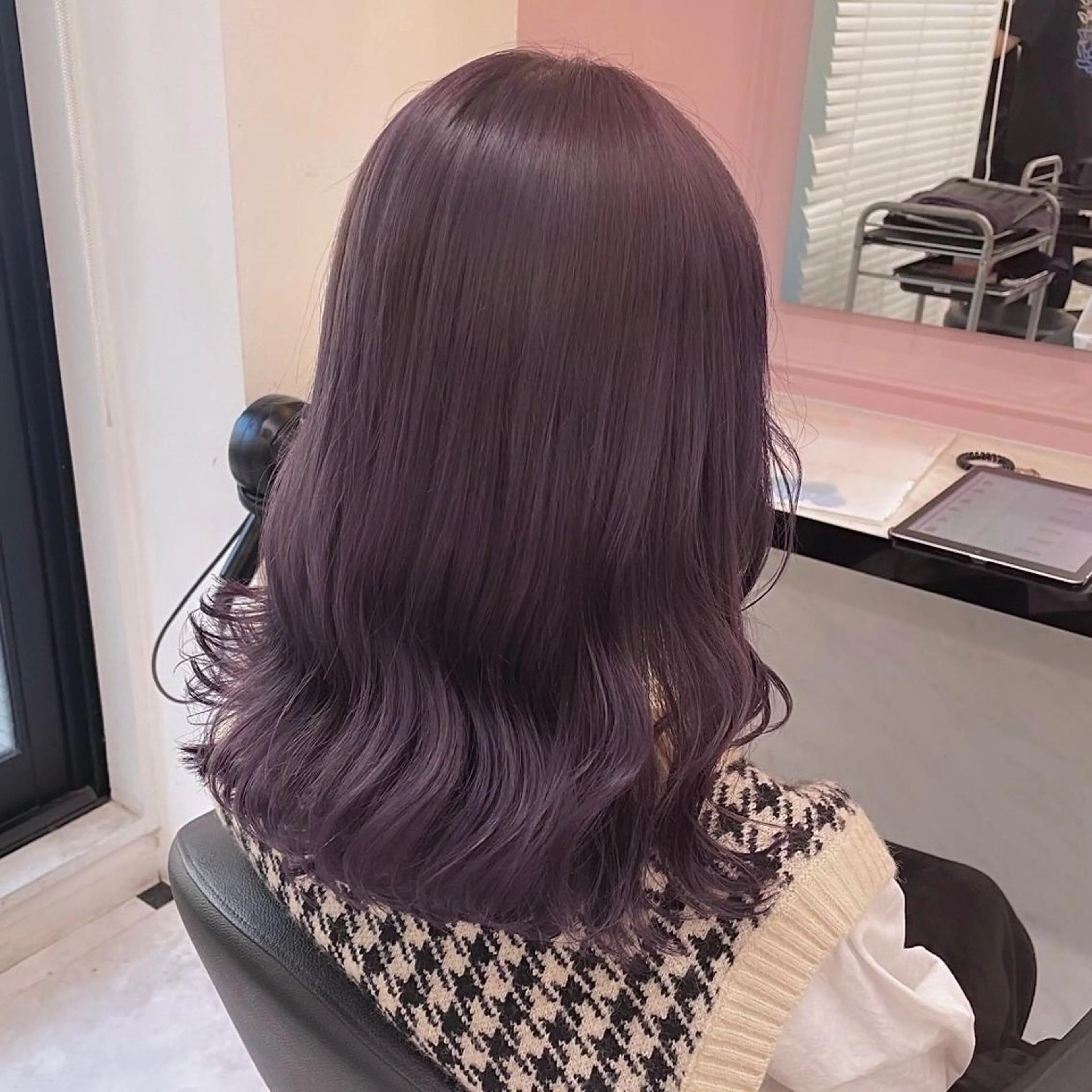 ミディアム カラー ヘアアレンジ 💕ブリーチカラー☁ 髪質改善💖サワのヘアスタイル
