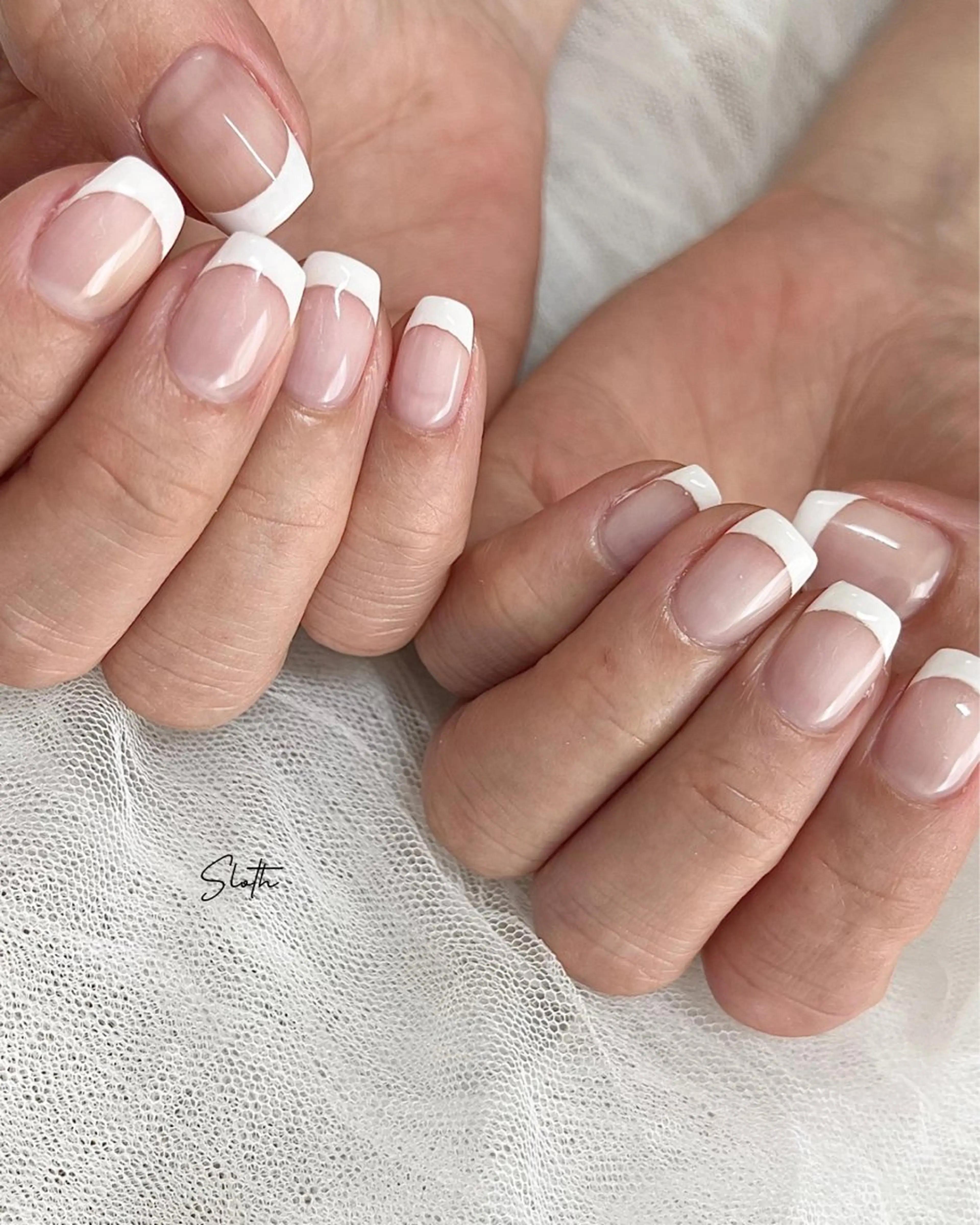 ネイル フレンチネイル ハンドネイル nail salon slothのネイルデザイン