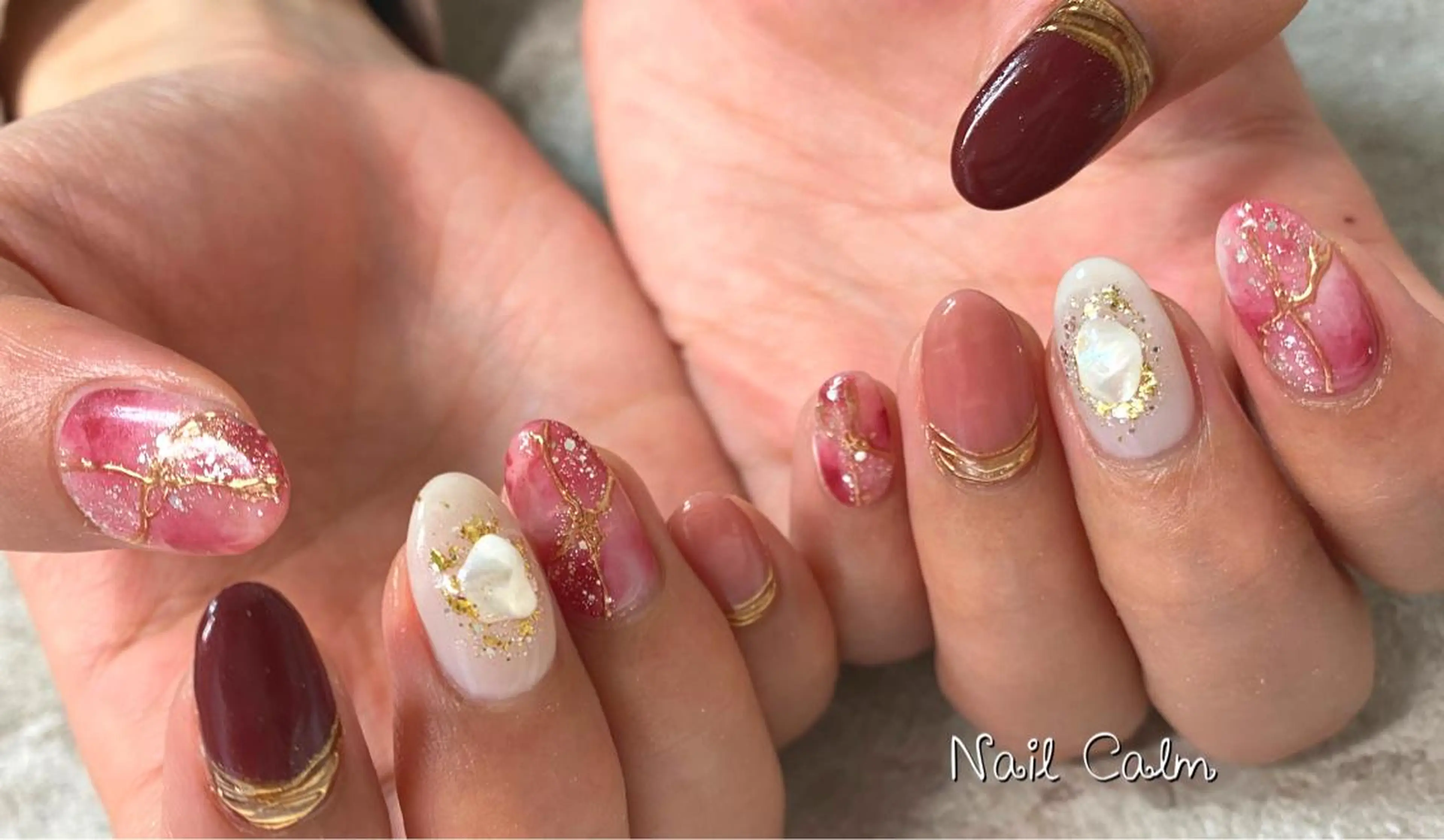 ネイル アートネイル ハンドネイル Nail Calm所属・プライベートサロン Calmのネイルデザイン