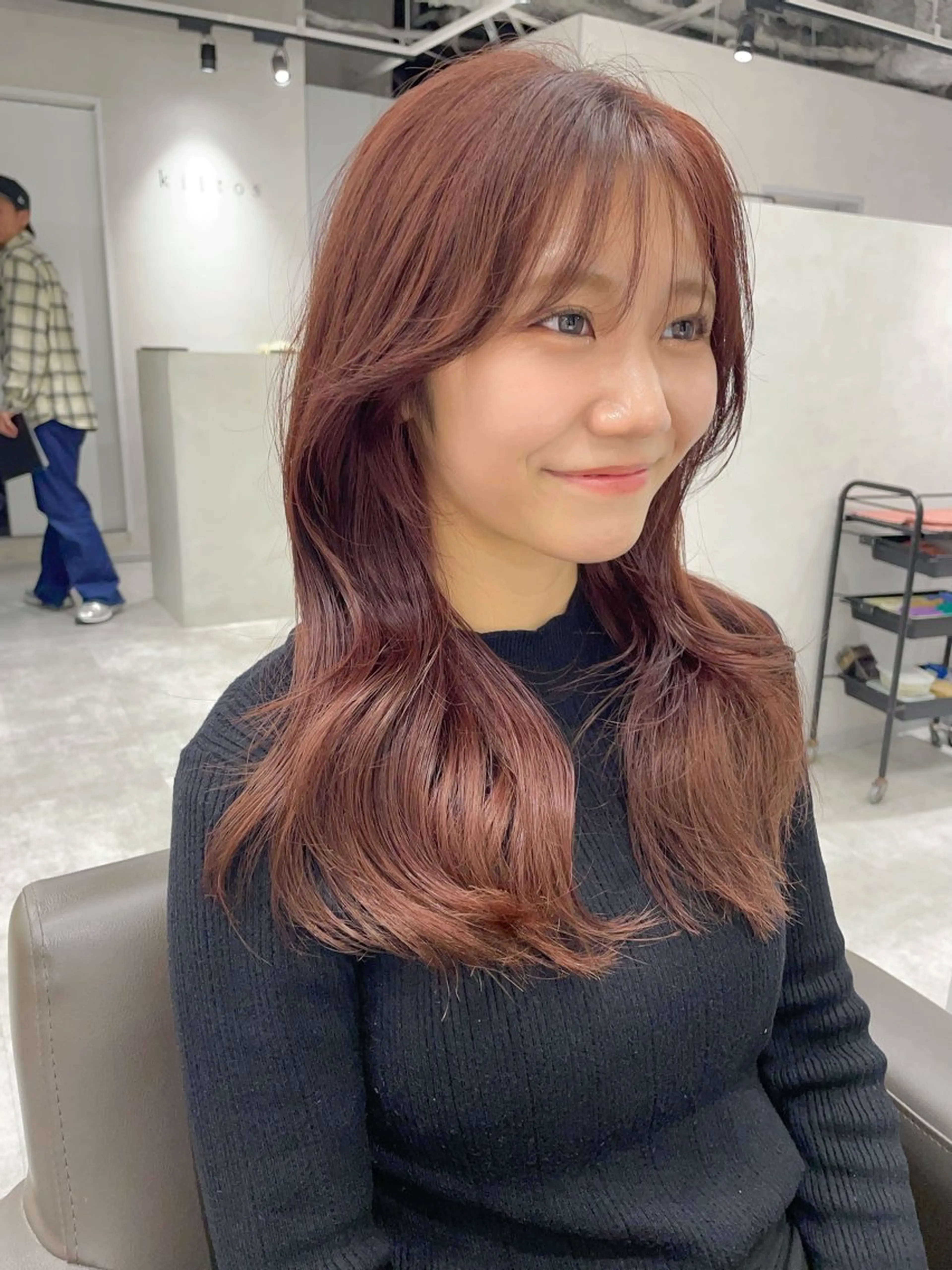 ロング 明松 功喜のヘアスタイル