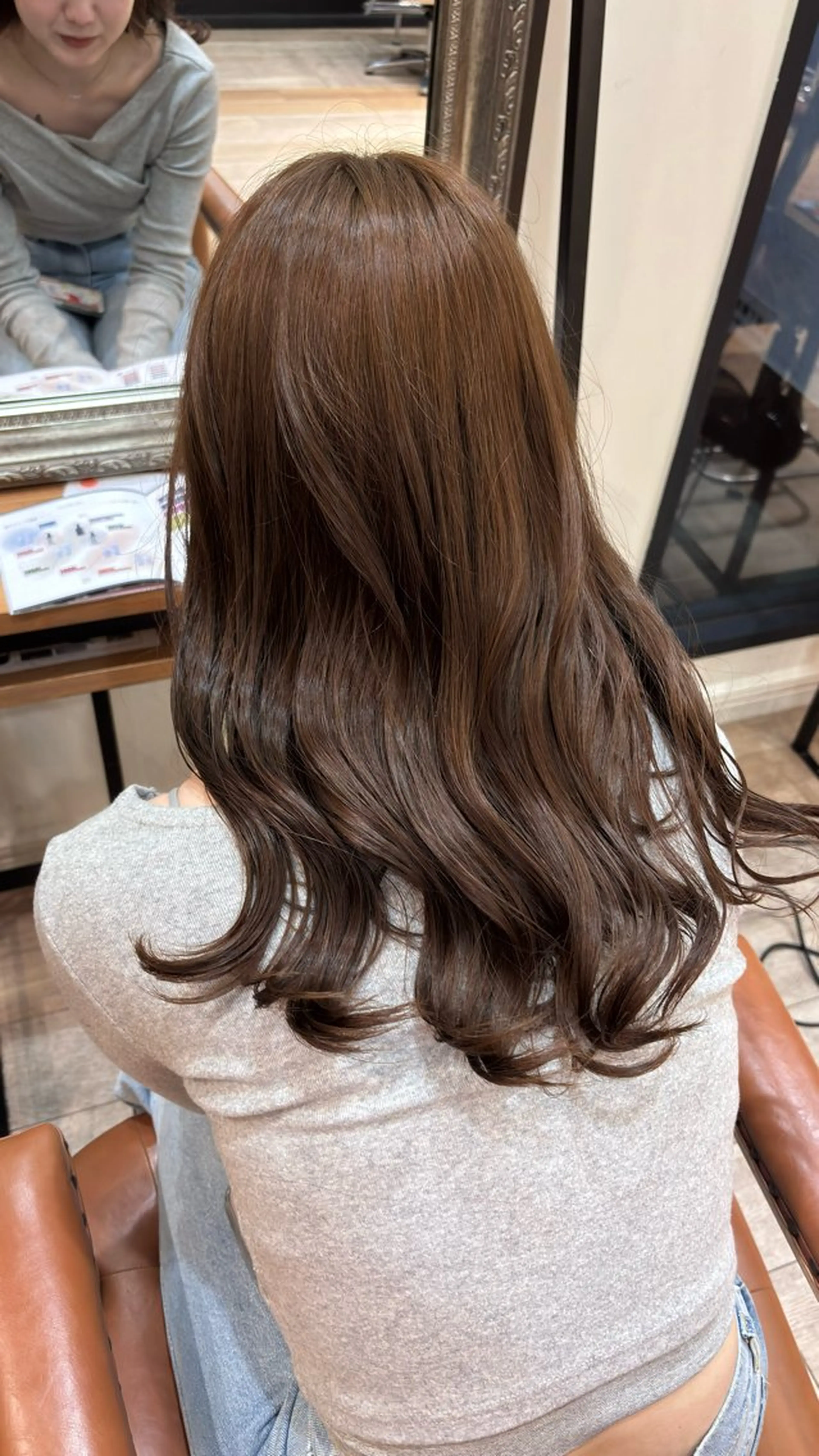 ロング カラー ブラウンカラー ダブルカラー ヘアカラー トリートメント Fukuma Karinのヘアスタイル