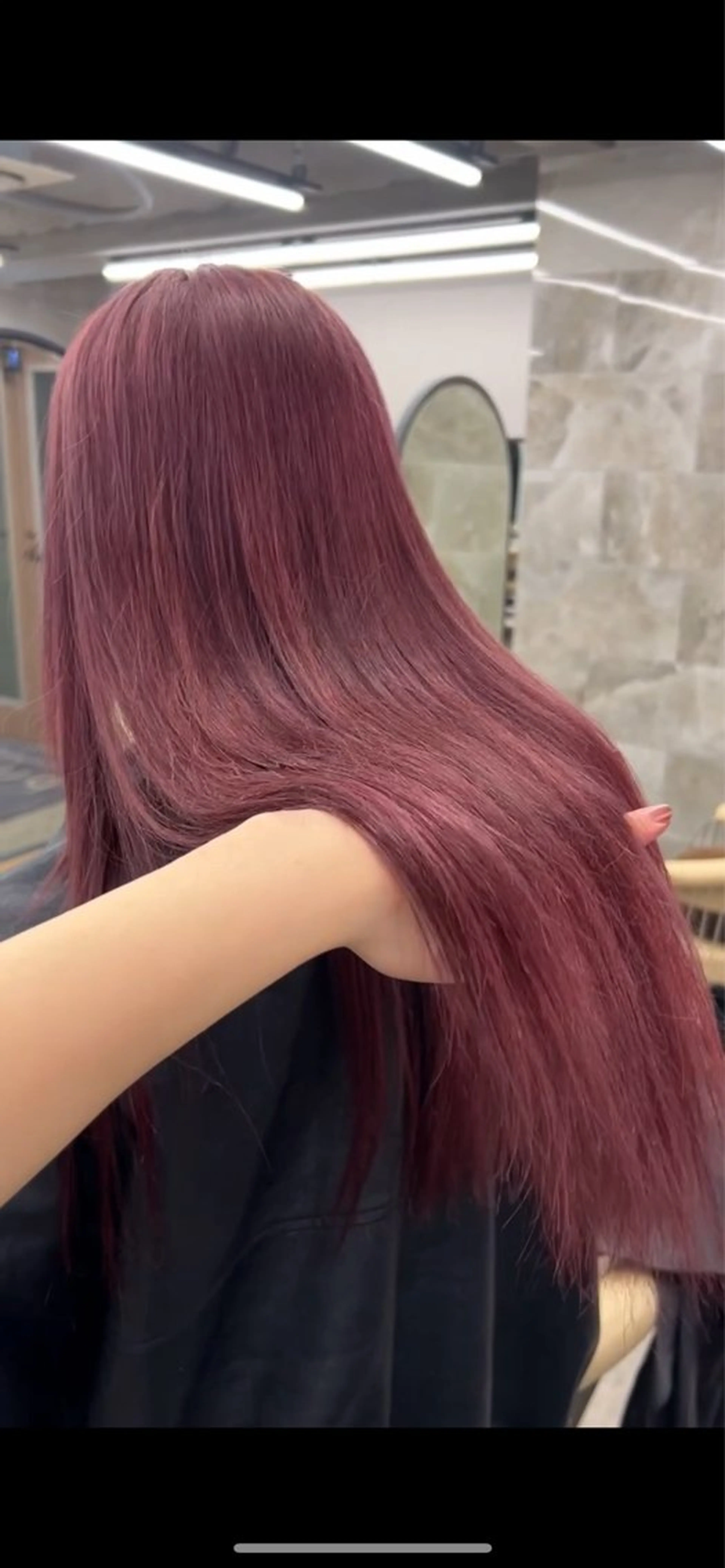 ロング カラー レイヤーカット/ 透明感カラー/めいのヘアスタイル