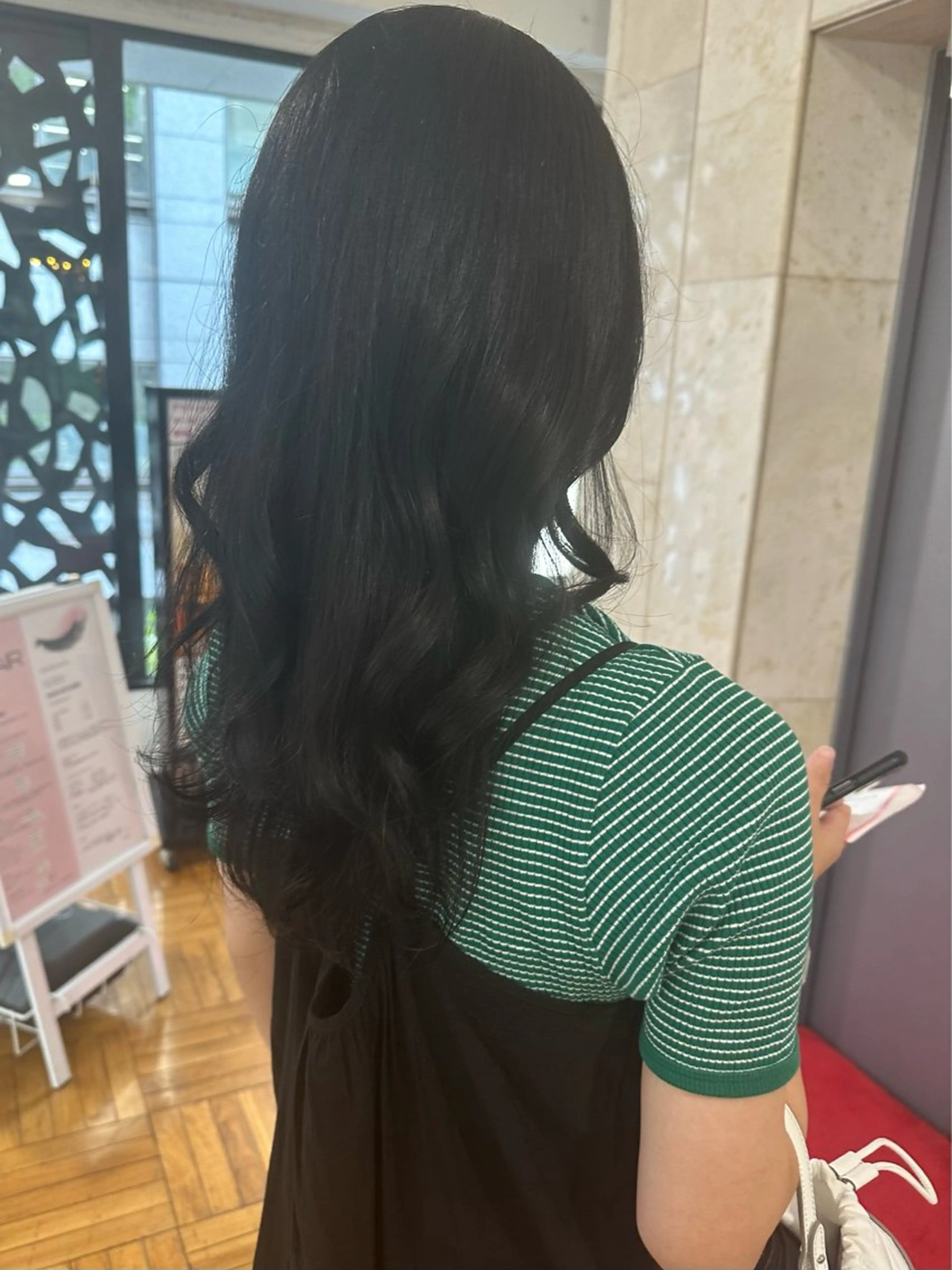 セミロング カット ヘアカラー トリートメント オブヘア所属・銀座／透明感カラー るかのヘアスタイル
