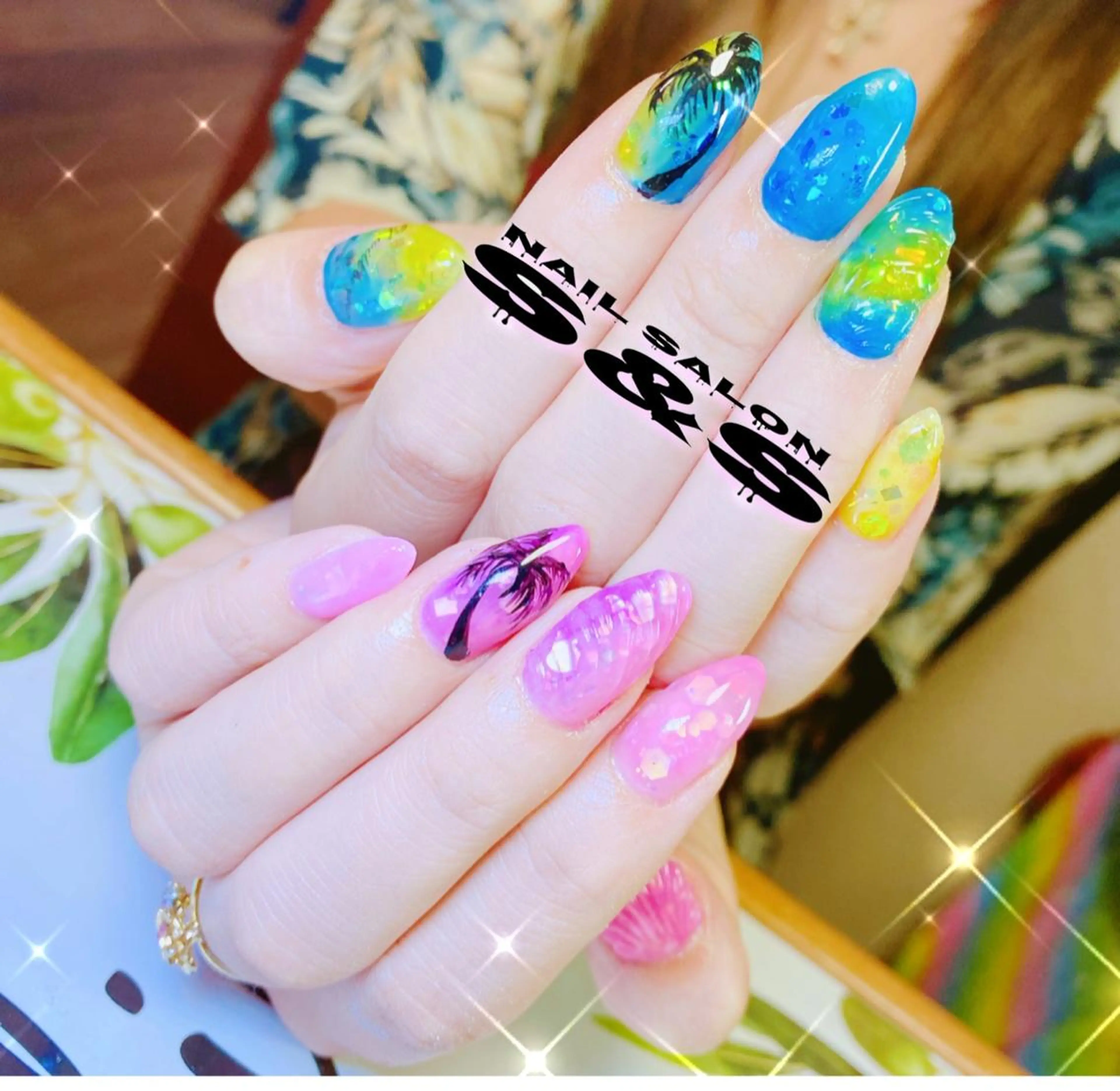 ネイル 長さ出し メンズネイル 持ち込み スカルプネイル S&S 村田小百合のネイルデザイン