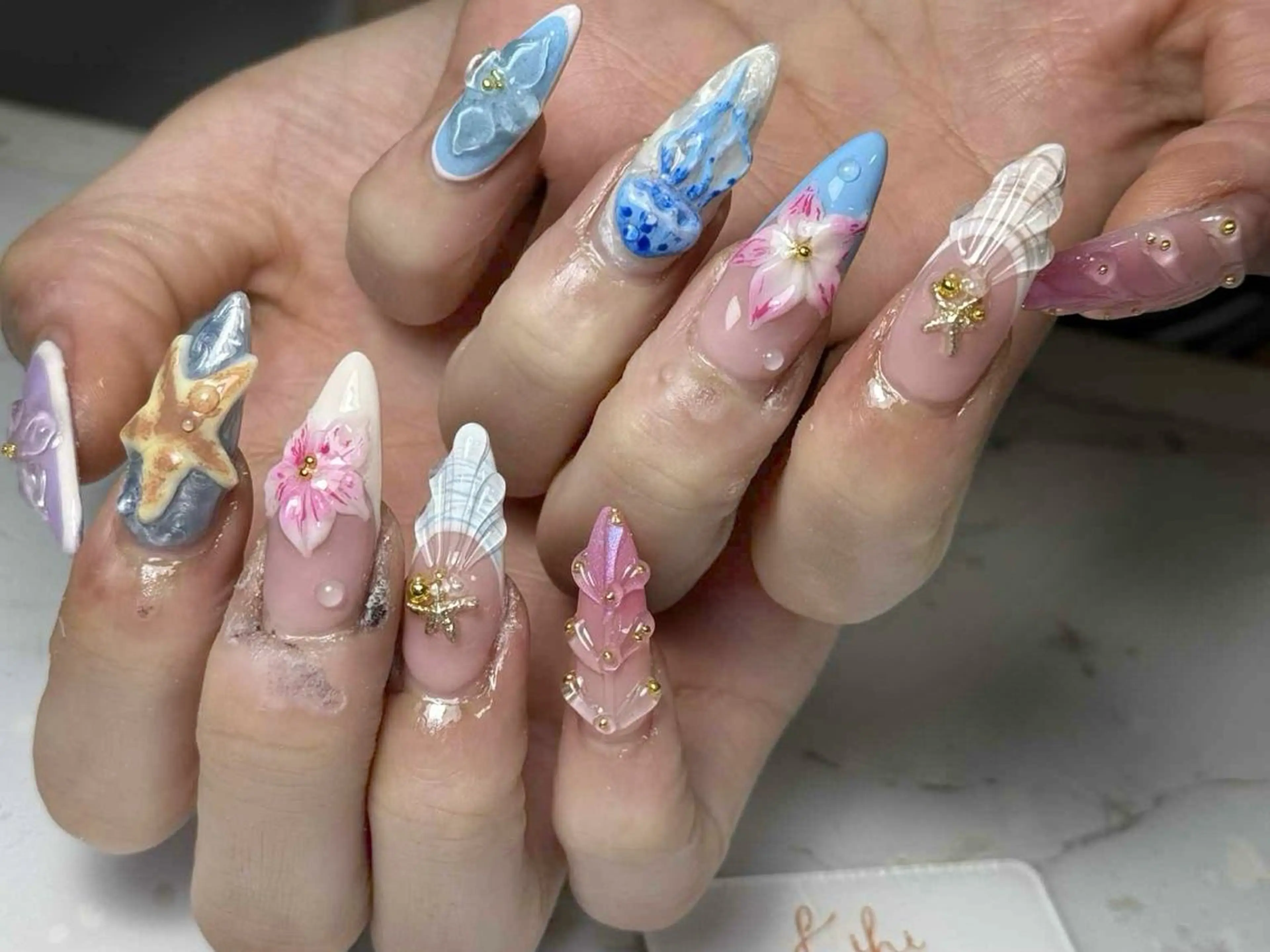 ネイル アートネイル フレンチネイル ジェルネイル グラデーション 韓国ネイル ハンドネイル ハンドケア Nail Salon Kihi さくらのネイルデザイン