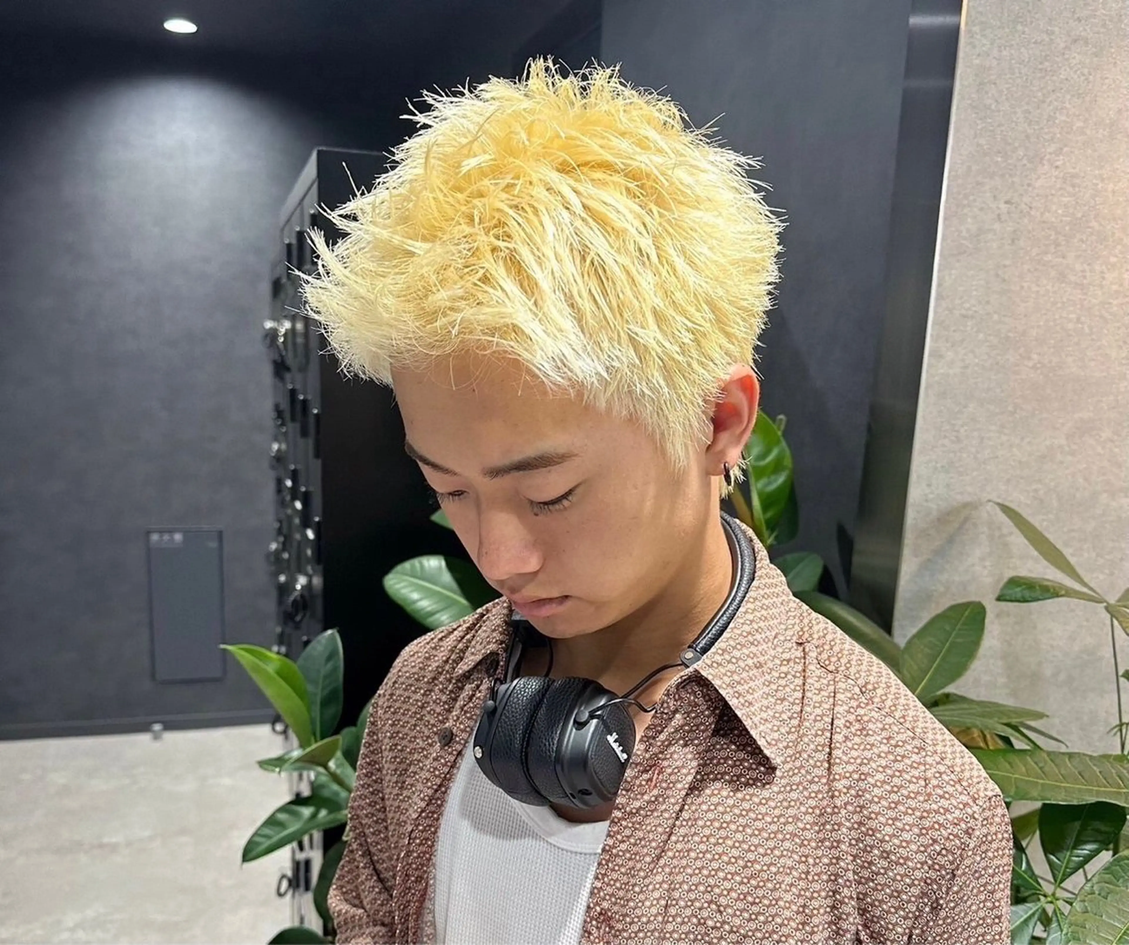 メンズ 🤍韓国大人っぽ ベージュMAI🤍のヘアスタイル