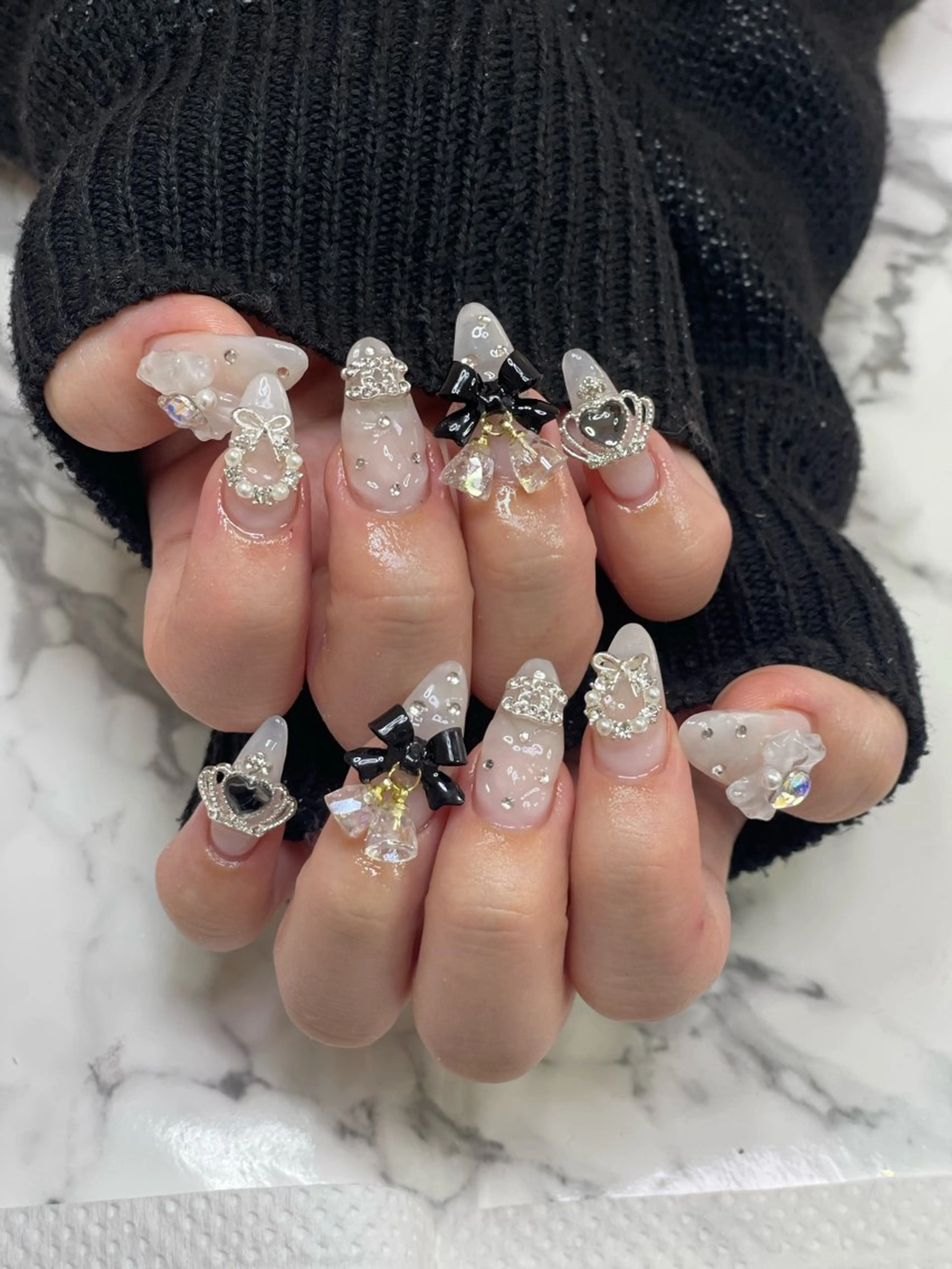 ネイル 長さ出し RUARI RISAのネイルデザイン
