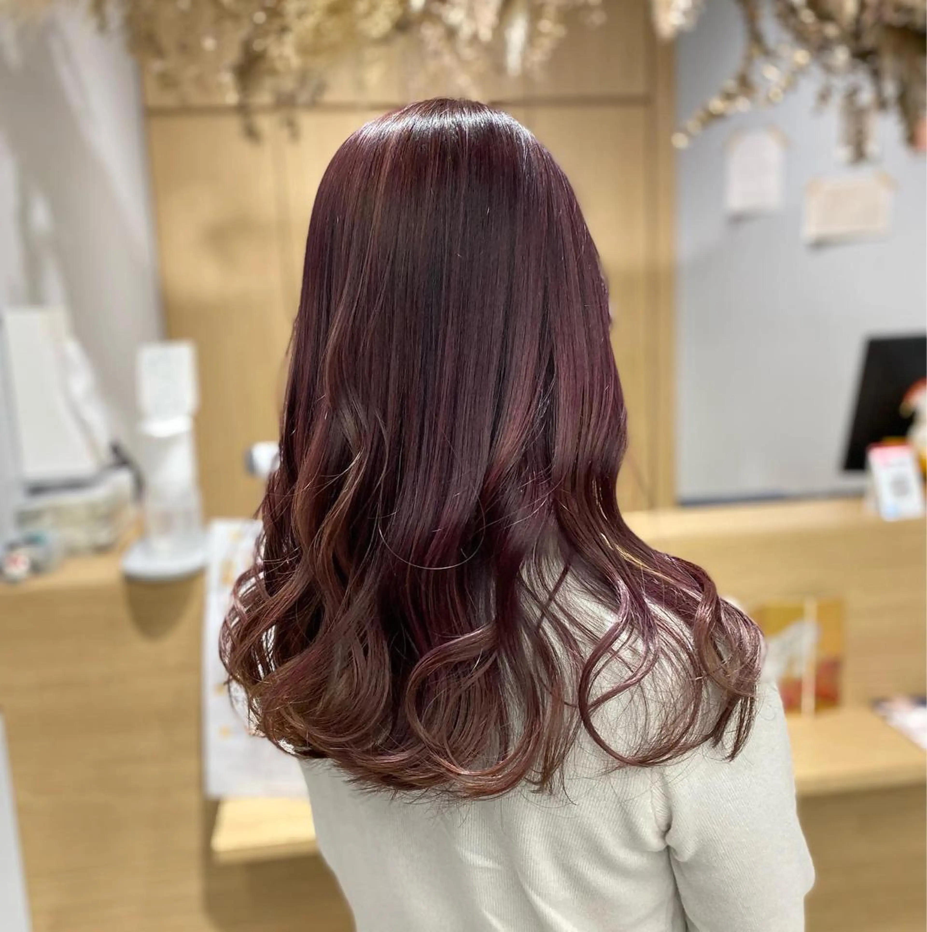 セミロング カラー カット ヘアカラー ハイトーンヘア/ 島崎　タクミのヘアスタイル