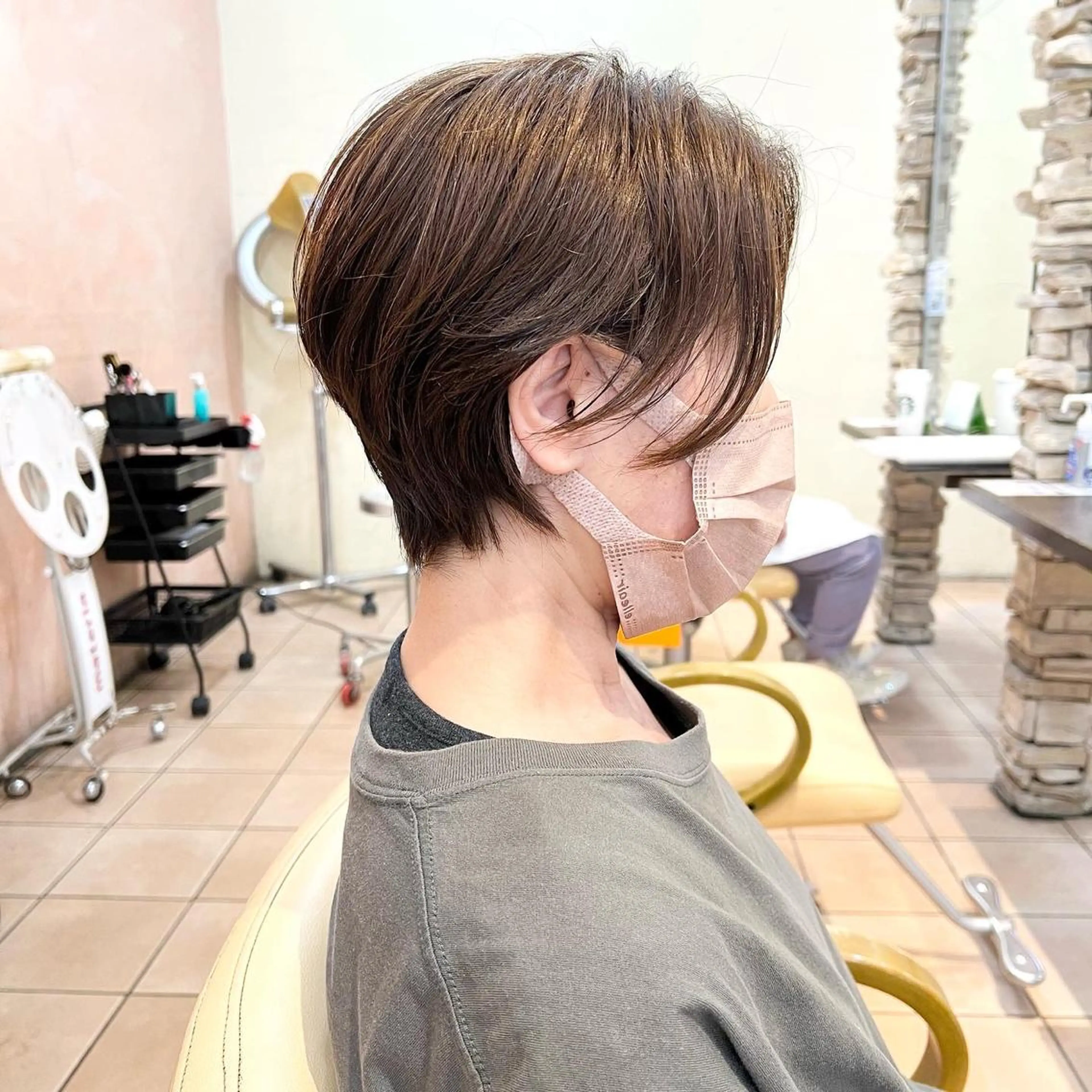 ショート カット トリートメント 地毛風ストレート ⚡️下ノ村柊斗⚡️のヘアスタイル