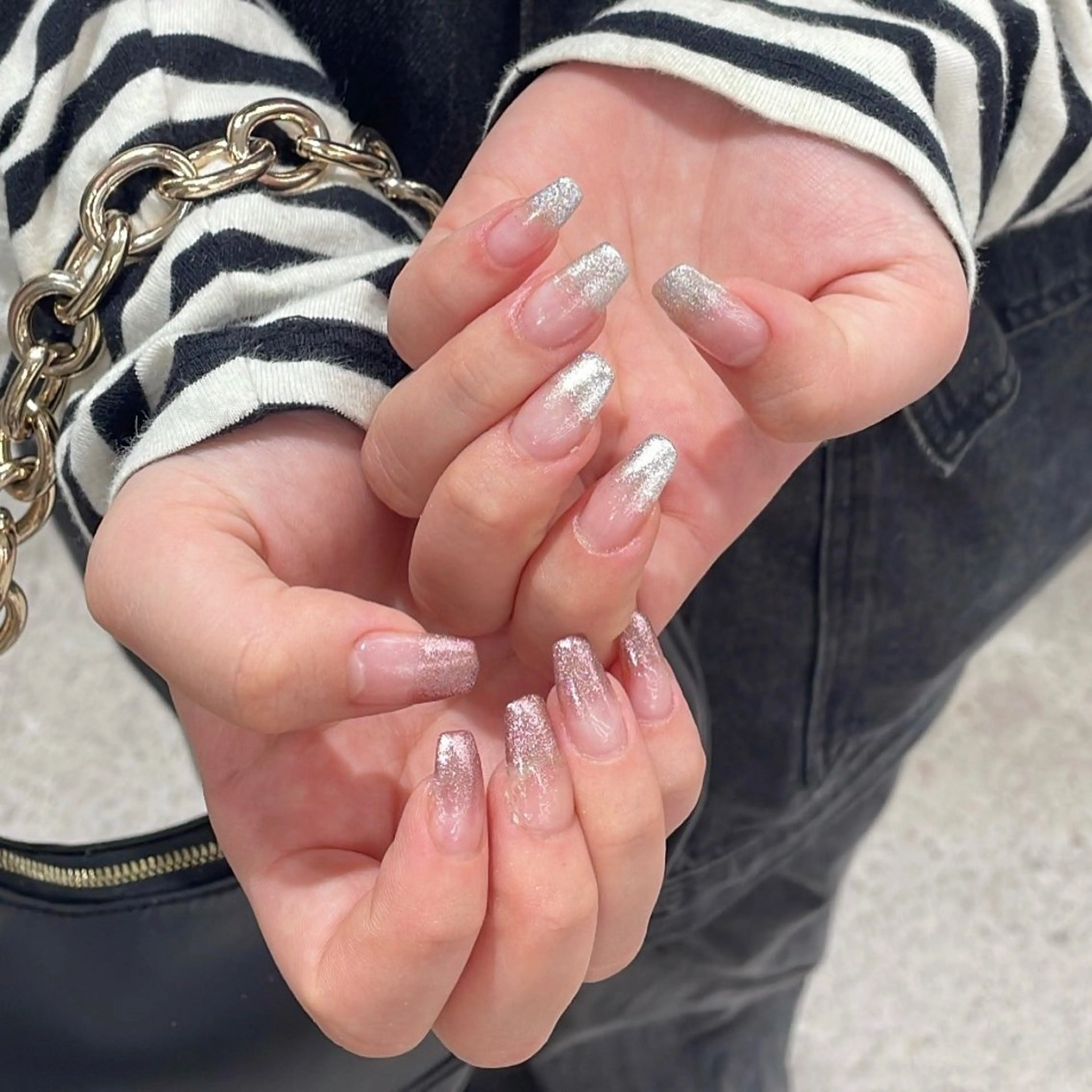 ネイル グラデーション ラメ(グリッター) ラメグラデーション 横山 実奈 /nail/梅田のネイルデザイン
