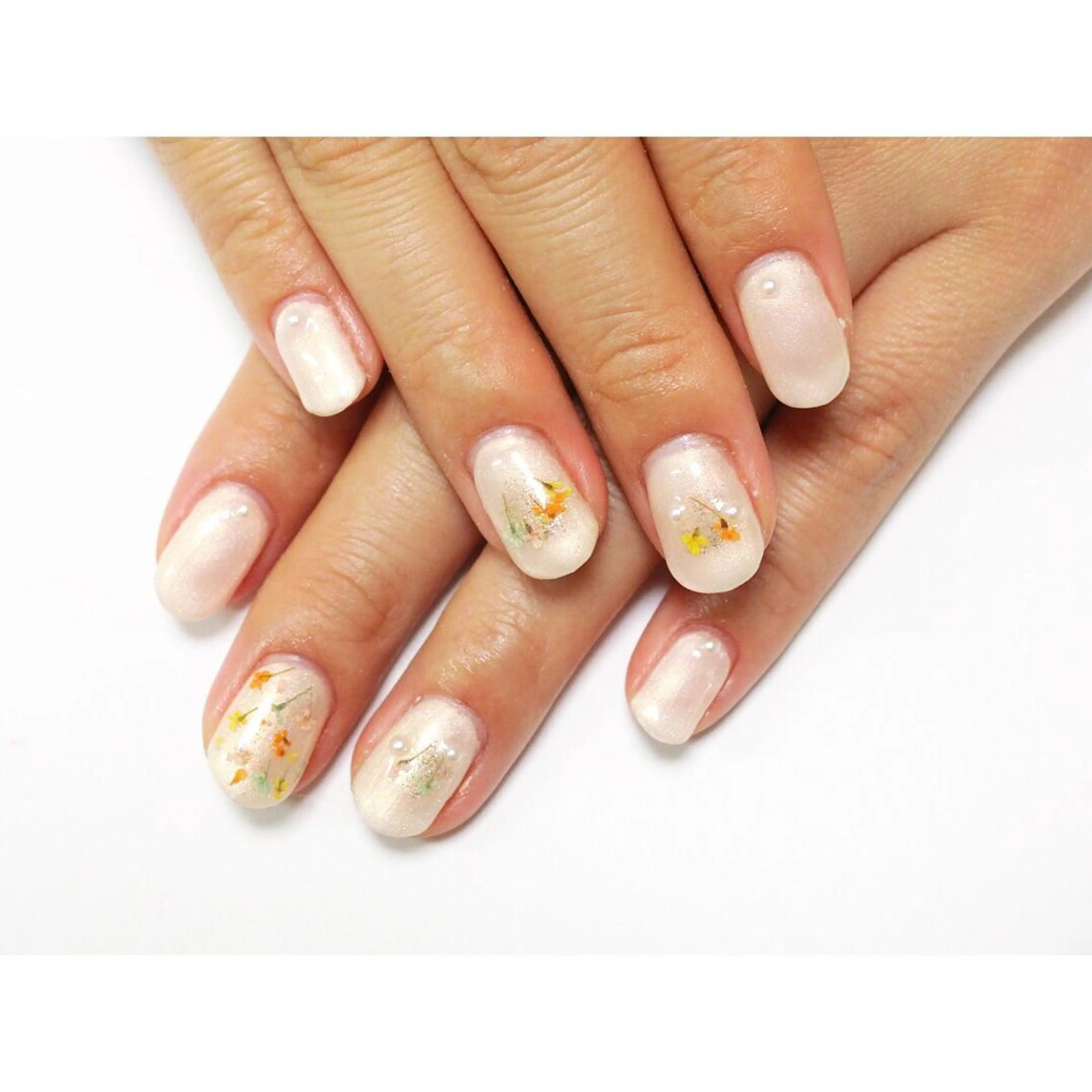 ネイル 痛ネイル/ワンホン/ フィルイン/長さだしのネイルデザイン